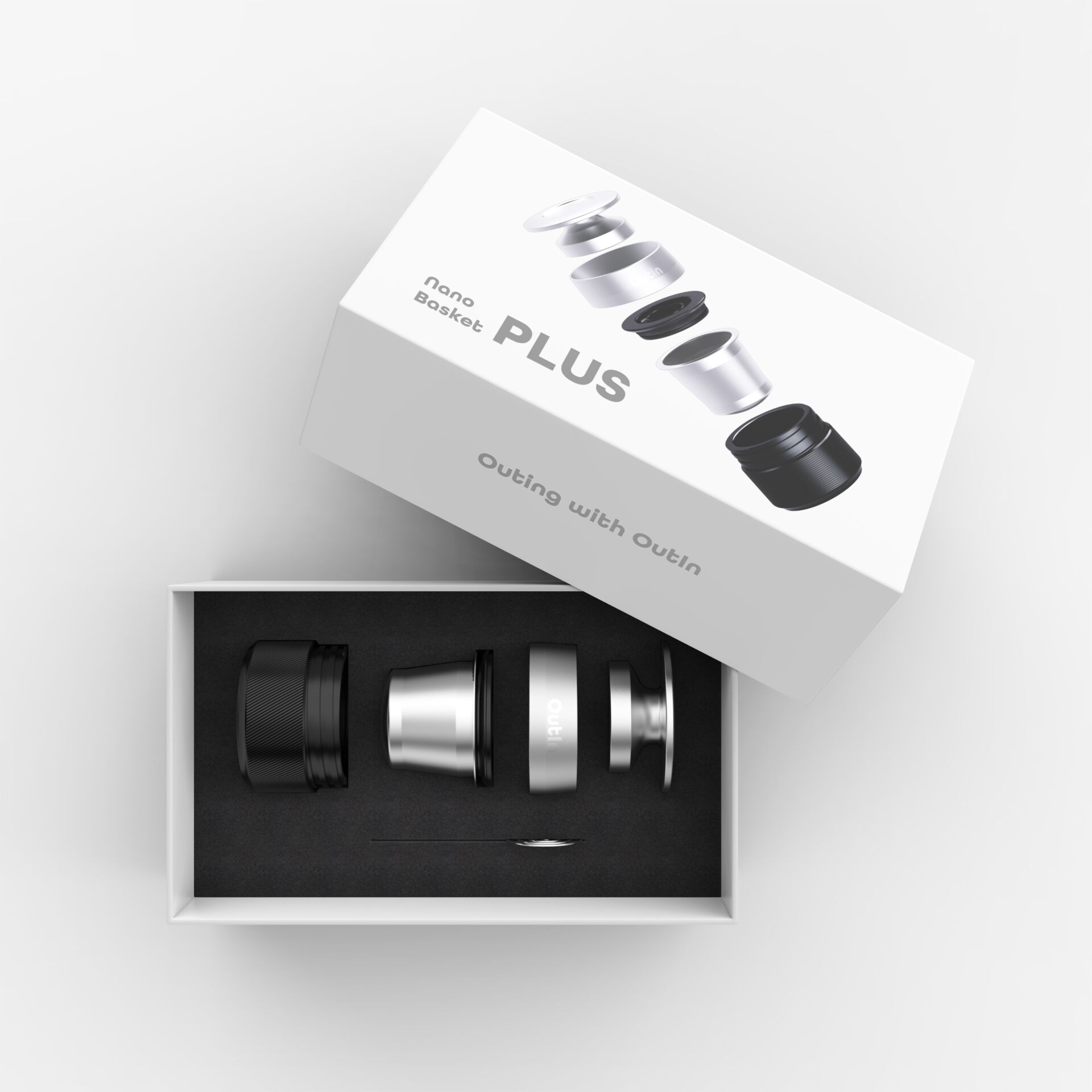 Vape Tank, Dampf-Patrone, Metallische Oberfläche, Kompakt-Design, Set-Verpackung