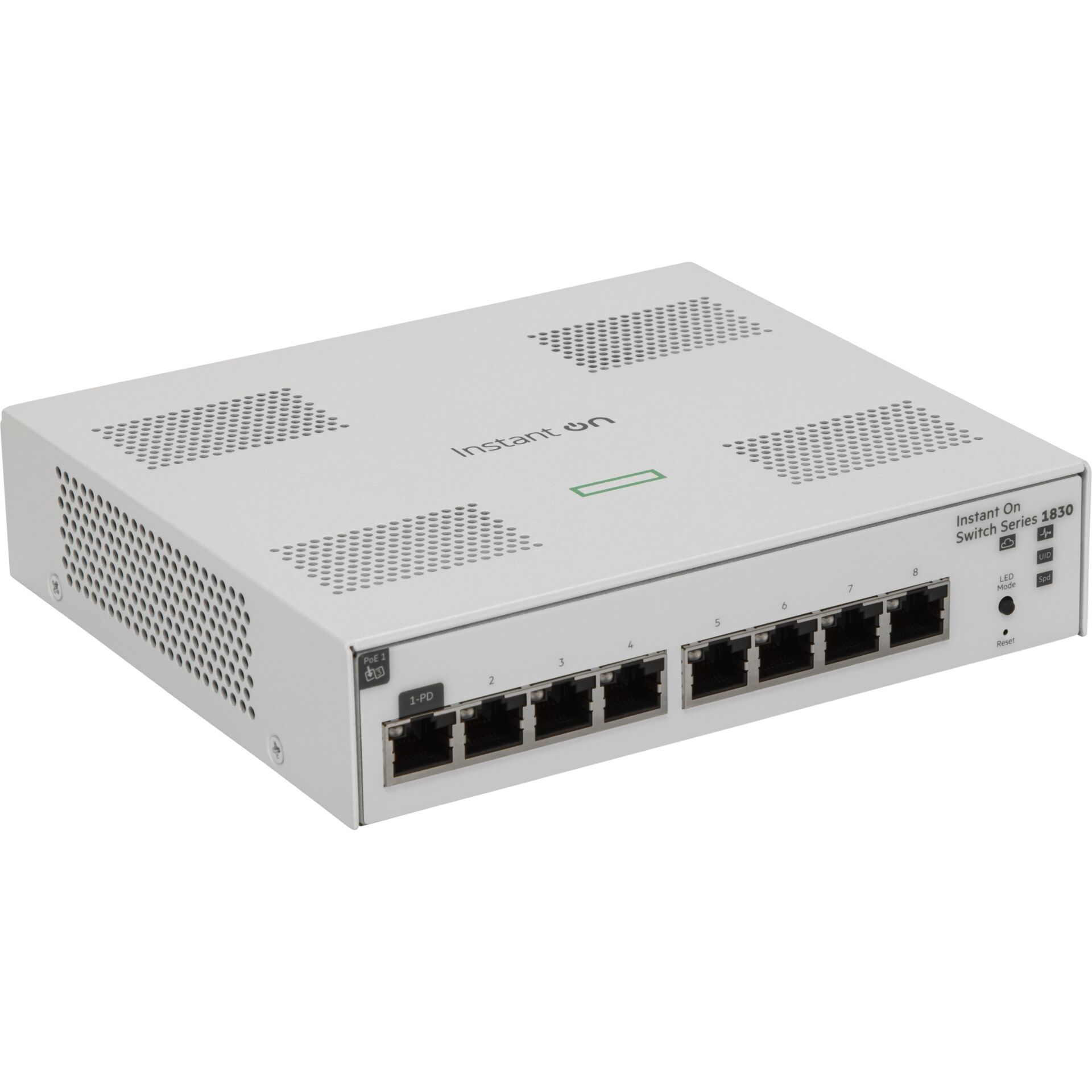 Switch, PoE-Switch, 8-Port, Layer 2, Metallgehäuse