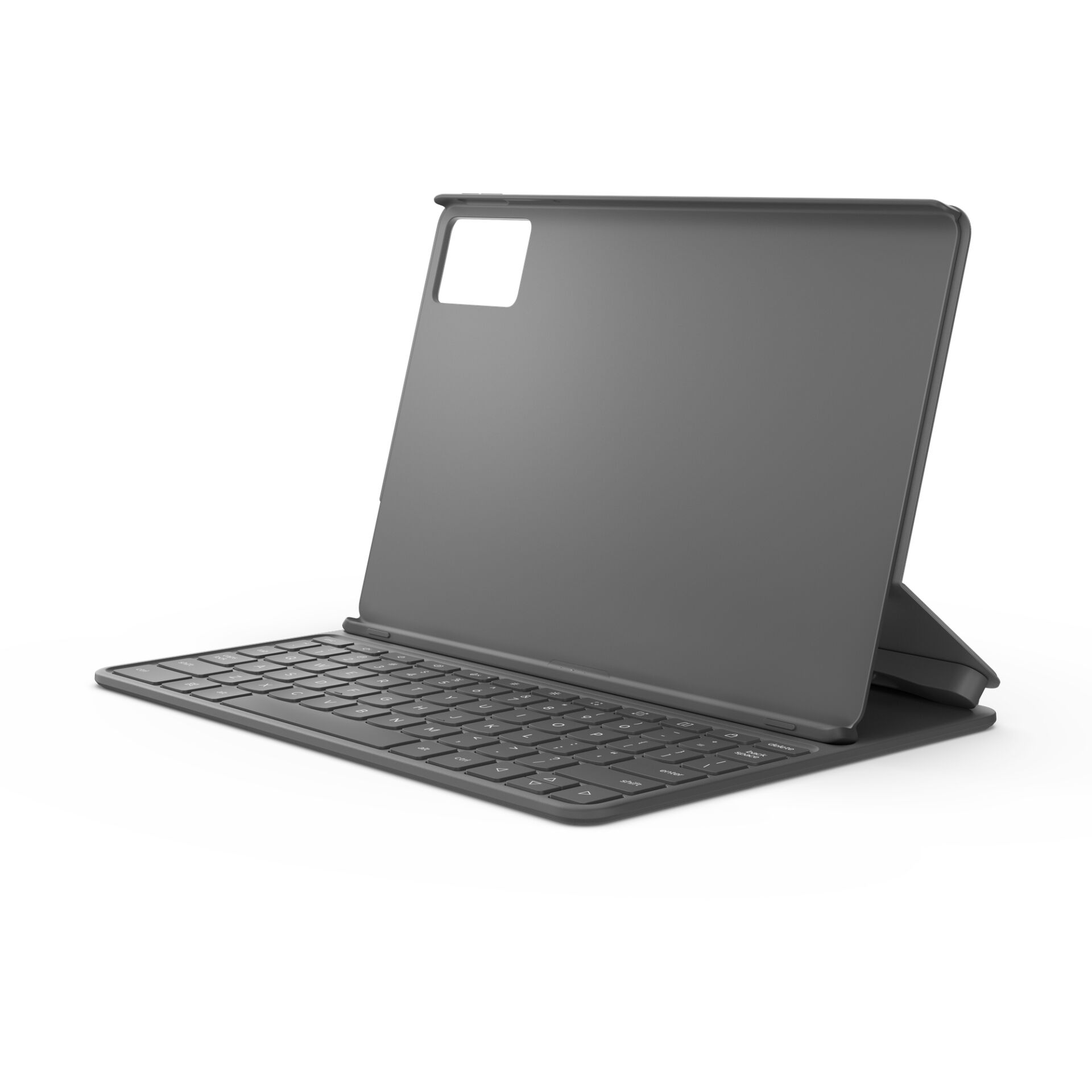 Tablethülle, Tastatur, Klappständer, Grau, Dünn