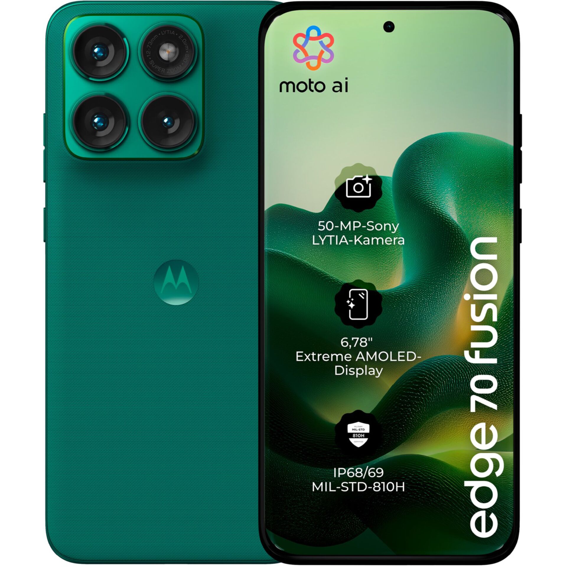 Smartphone, Triple-Kamera, Grün, OLED-Display, IP68
