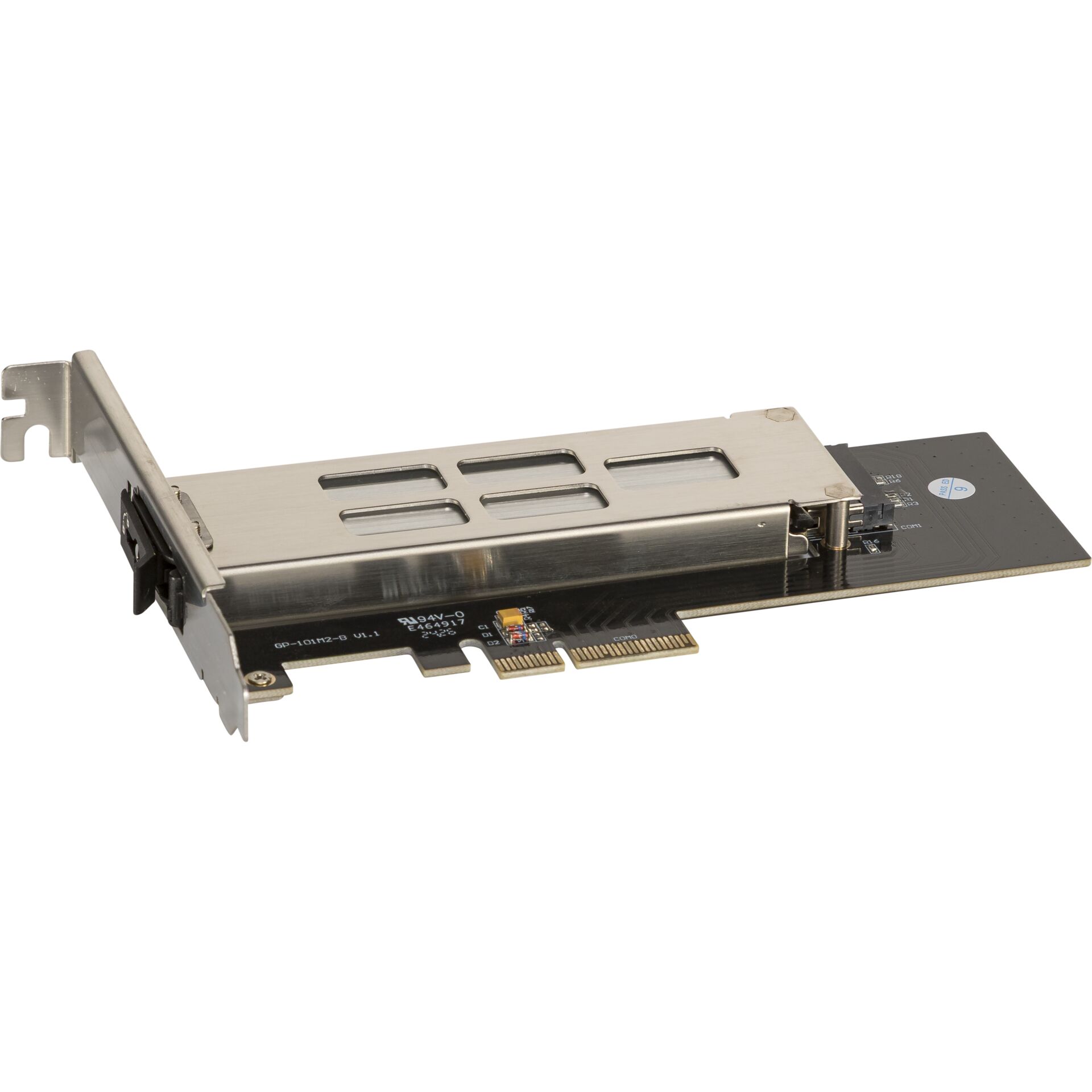 PCIe-Adapter, Server-Card, Metall-Bracket, Full-height, Slot-Connector