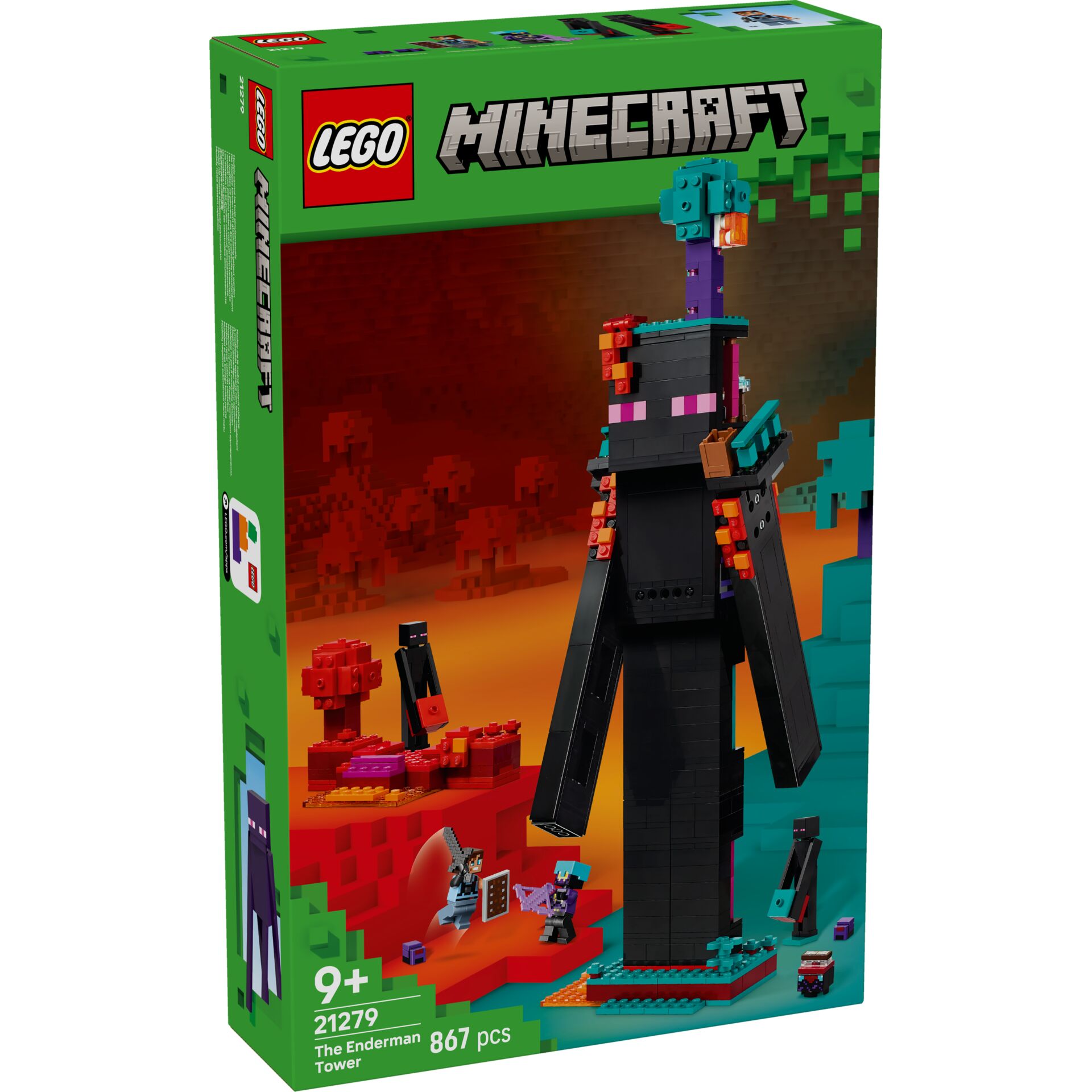 Lego, Minecraft, Turm, Enderman, 867 Teile