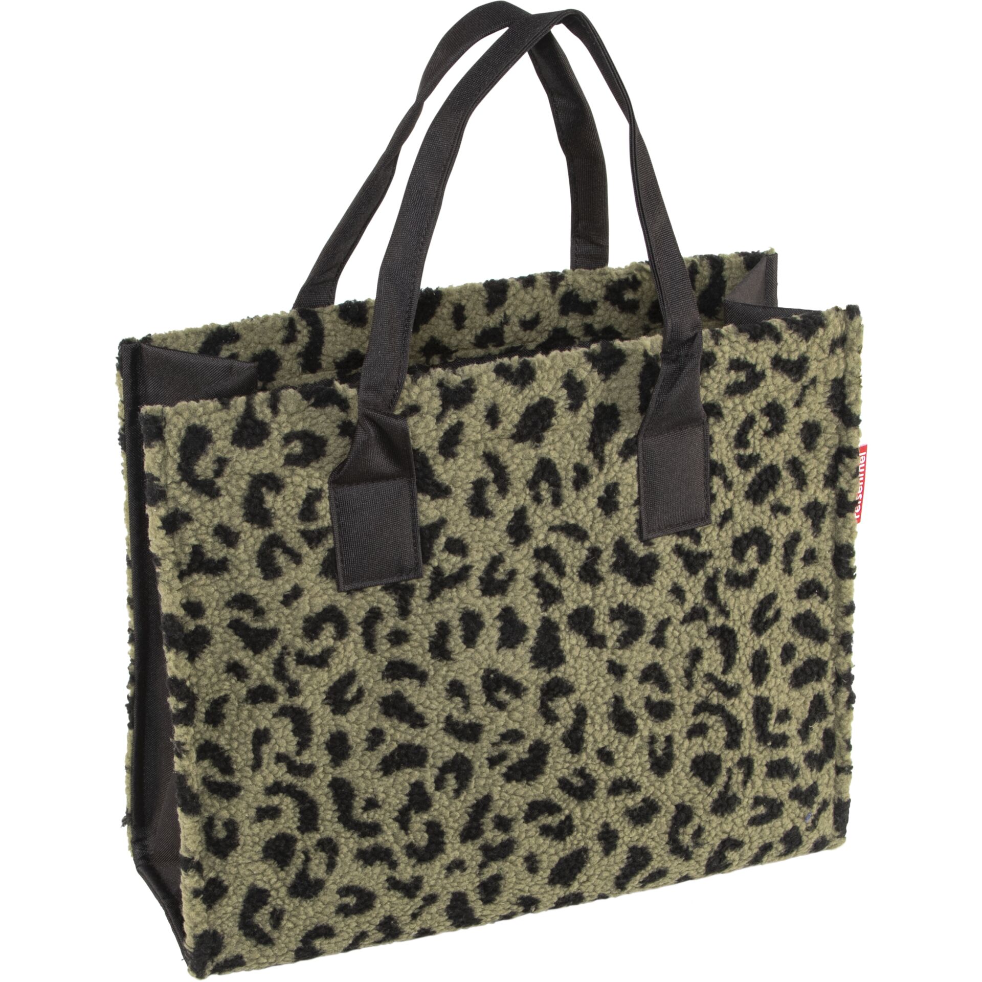 Tasche, Leopardene Muster, Tasche mit Griffen, Tragtasche, Fell-Optik