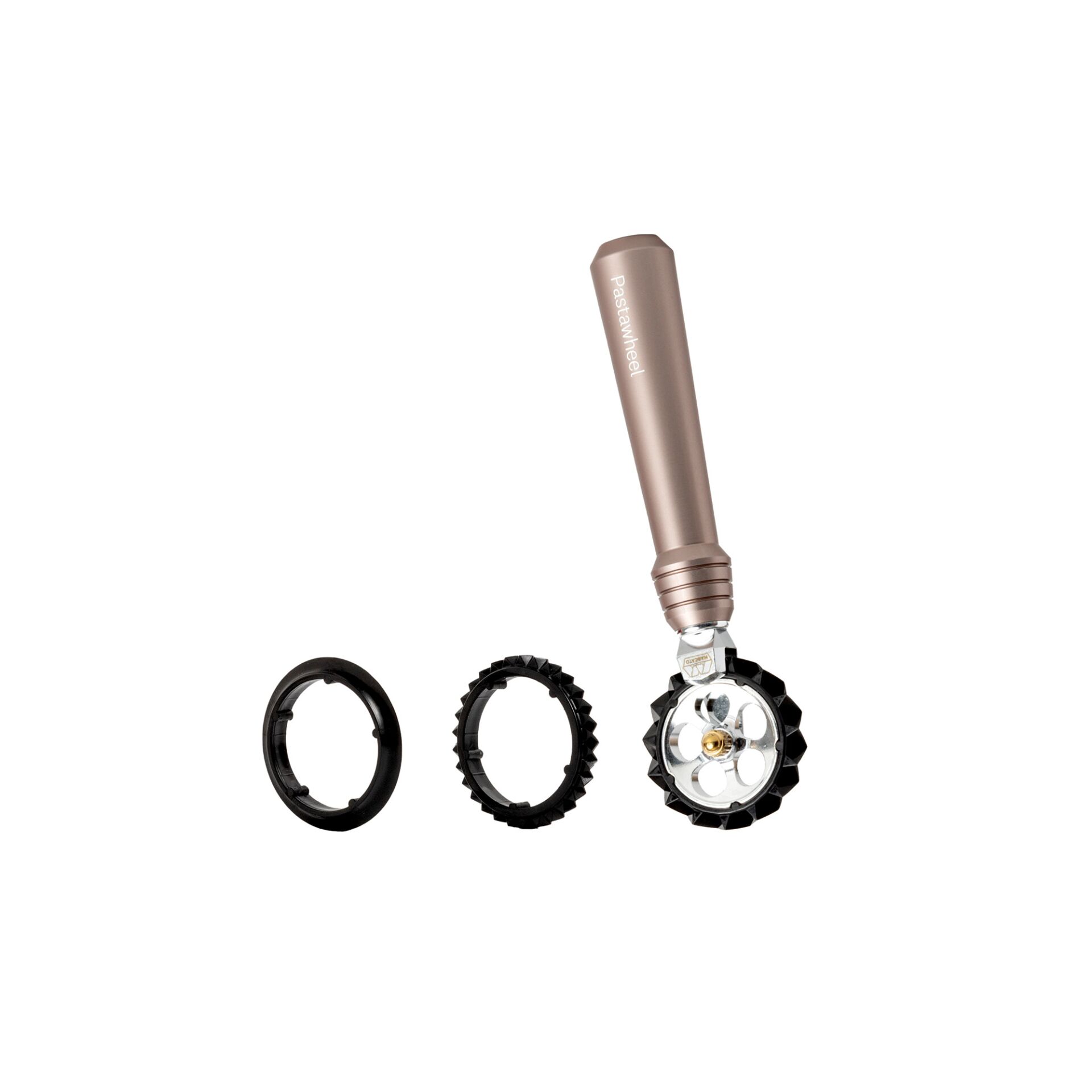 Pastawheel, Klipplaufsatz, Rundzahnung, Kuchenwerkzeug, Kochzubehör, Kaffeemühlen-Rotor, Kaffeemühlen-Aufsatz, Handmühle, Drehknopf, Trommel-Design