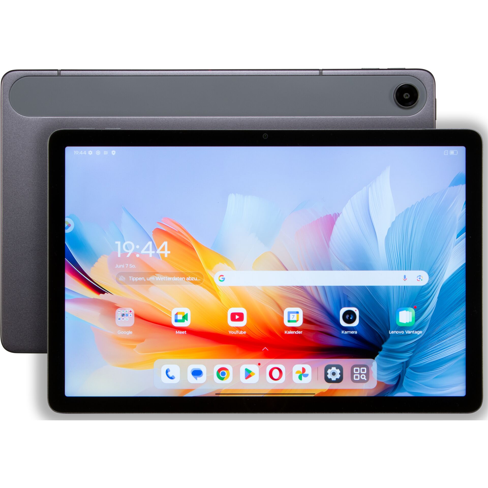 Tablet, Touchscreen, Rückkamera, Frontkamera, Dunkelgrau