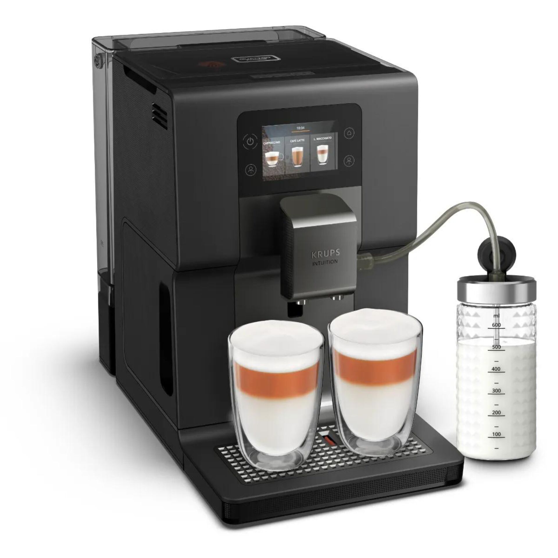 Kaffeevollautomat, Kaffeemaschine, Milchkaffee, Espresso, Tassen-Set