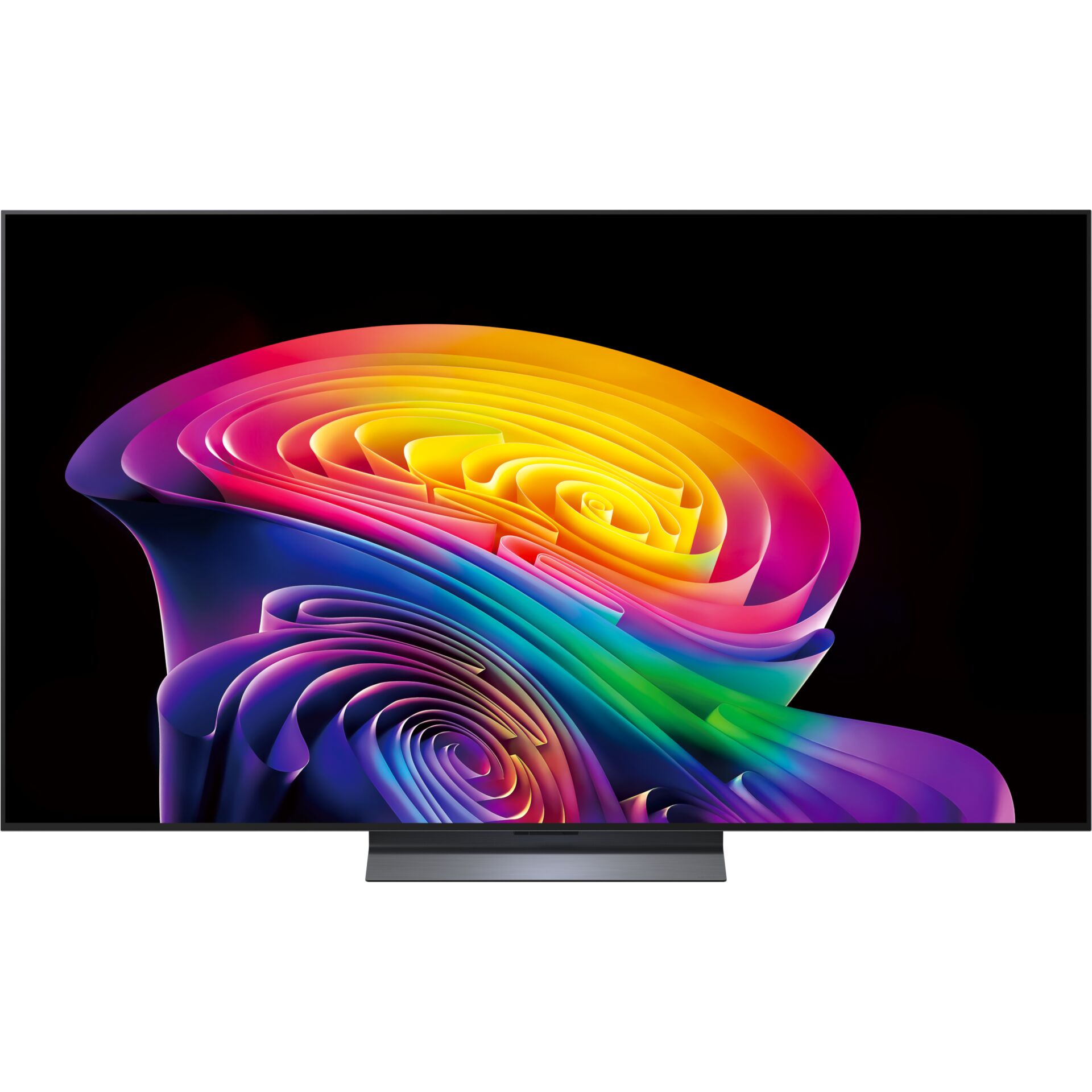 LED-Fernseher, 4K, Ultra HD, Flachbildschirm, Regenbogenmuster
