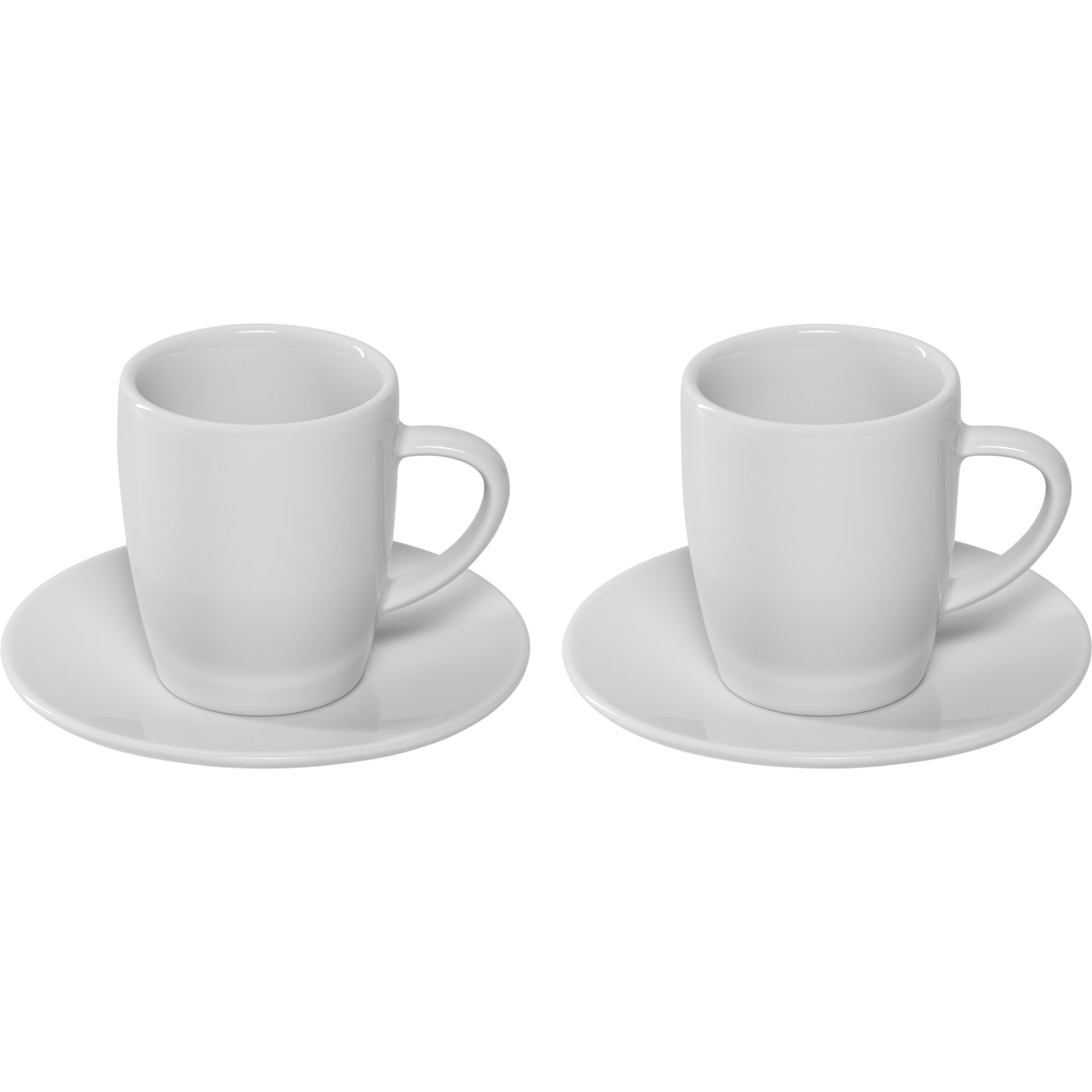 Kaffee-Set, Ton-Geschirr, Tassen-Set, weiße Tasse, Porzellan