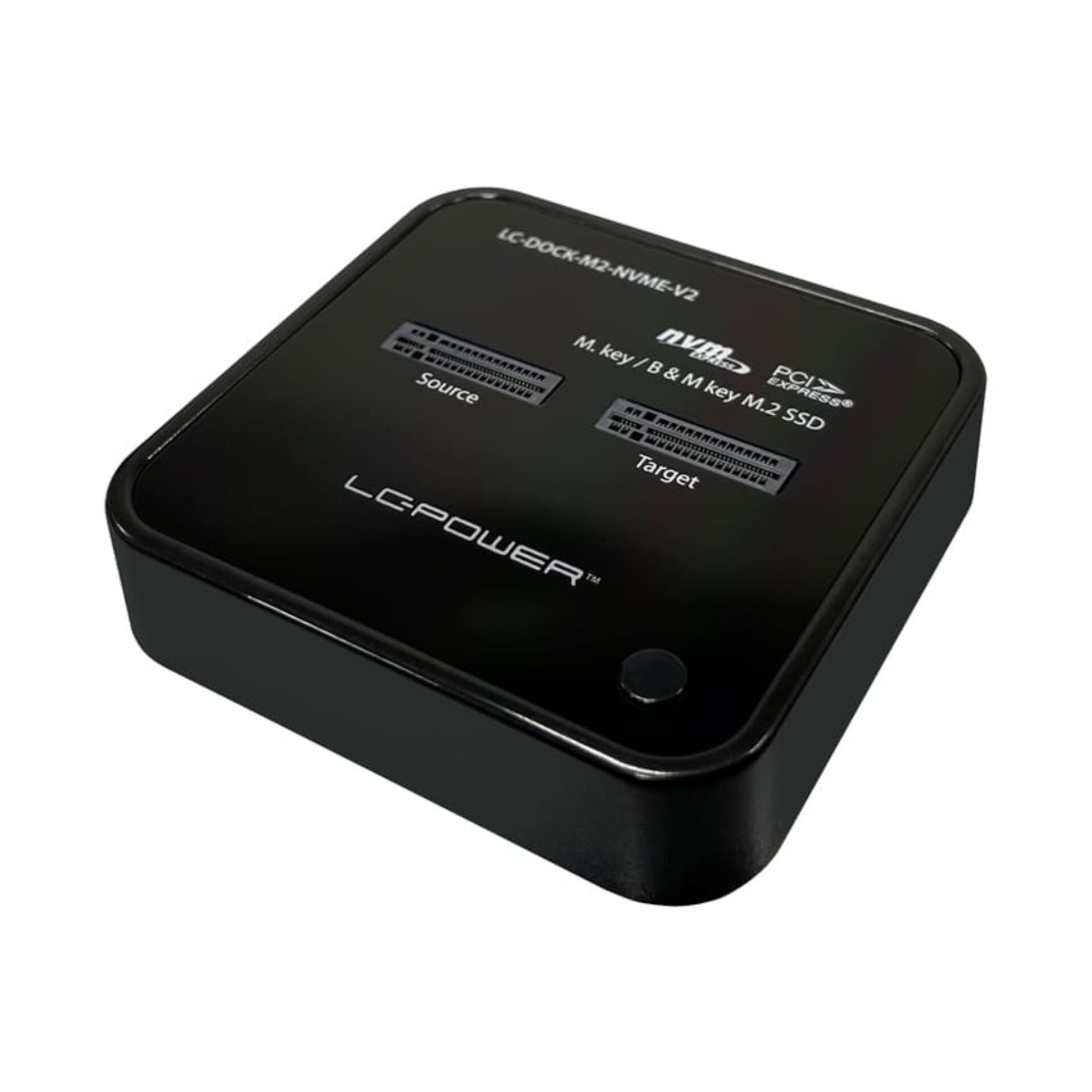 SSD Dock, M.2 NVMe, PCIe Express, Docking Station, Schwarz