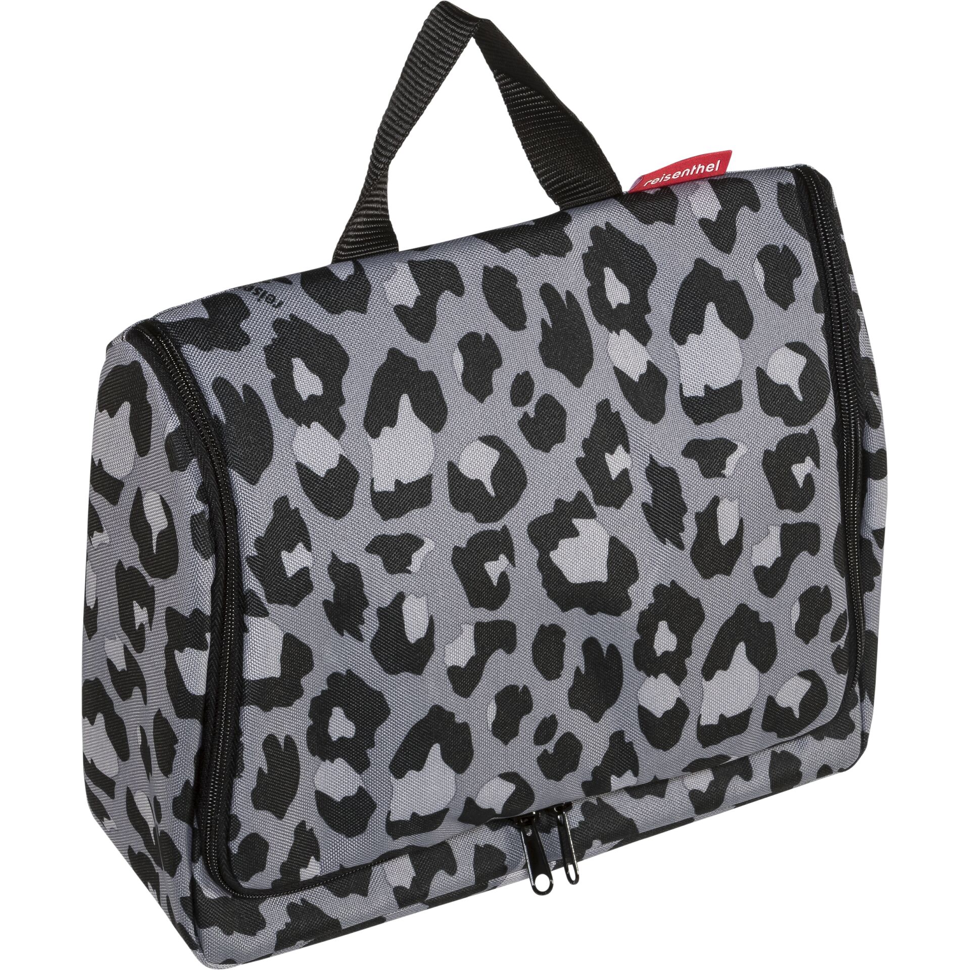 Reiseetui, Leopardenmuster, Grau, Kofferorganizer, Zwecktasche