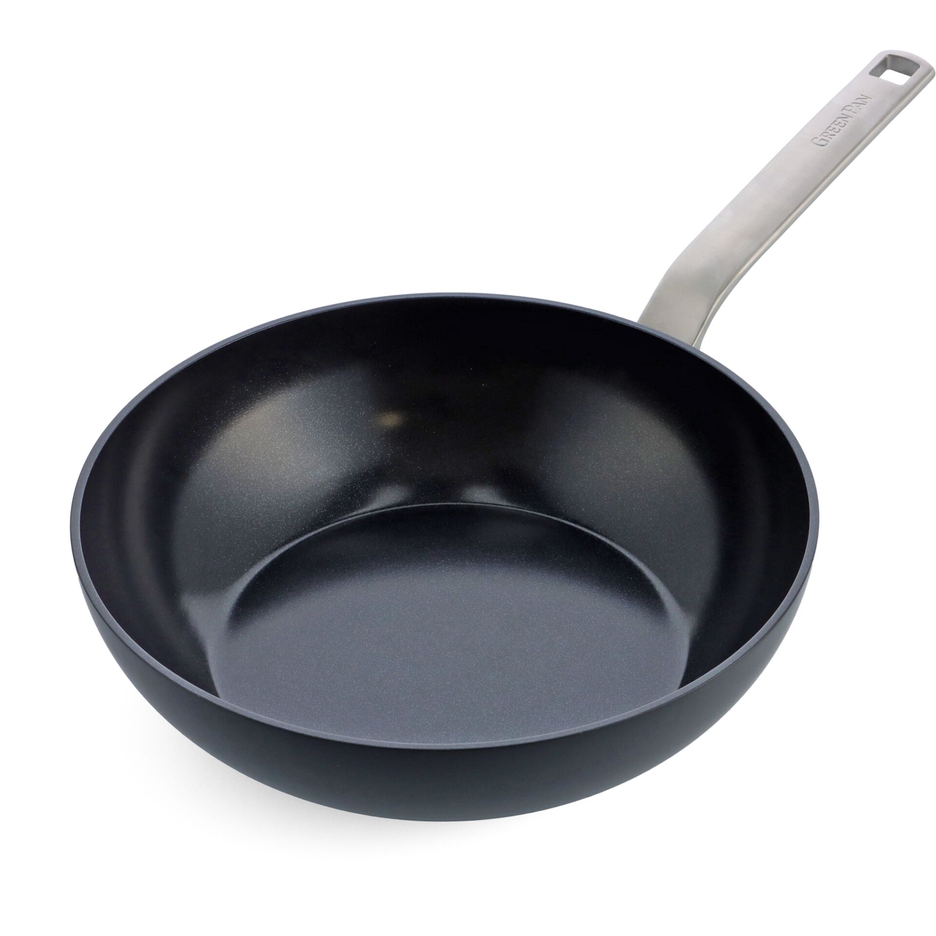 Bratpfanne, Nonstick, Innere Rundung, Metallgriff, Antihaftbeschichtung