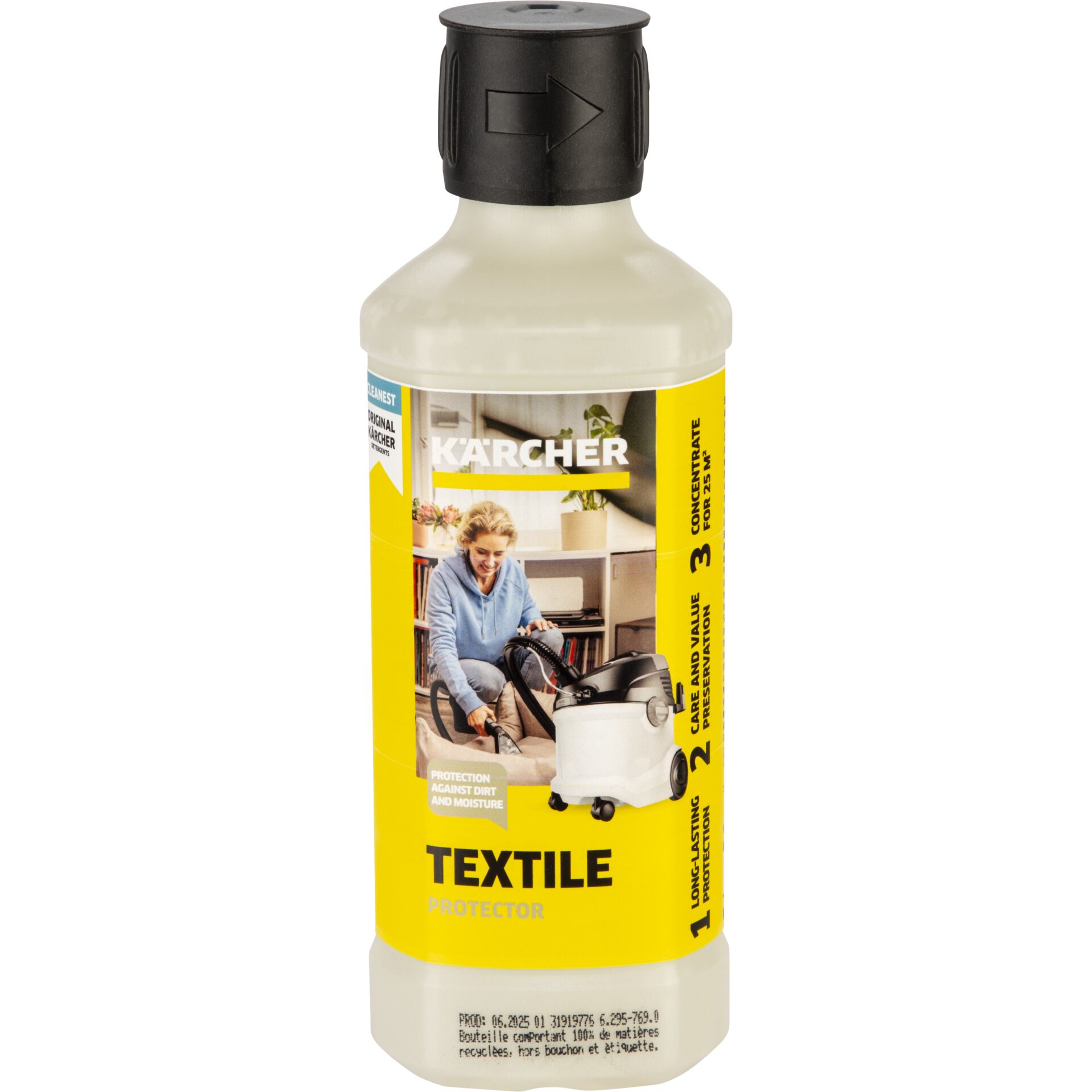 Flasche, Person, Shaker, Flasche, Person, Shaker, Textilschutz, Textilprotektor, Kärcher Produkt, Konzentrate, Bodenschutz