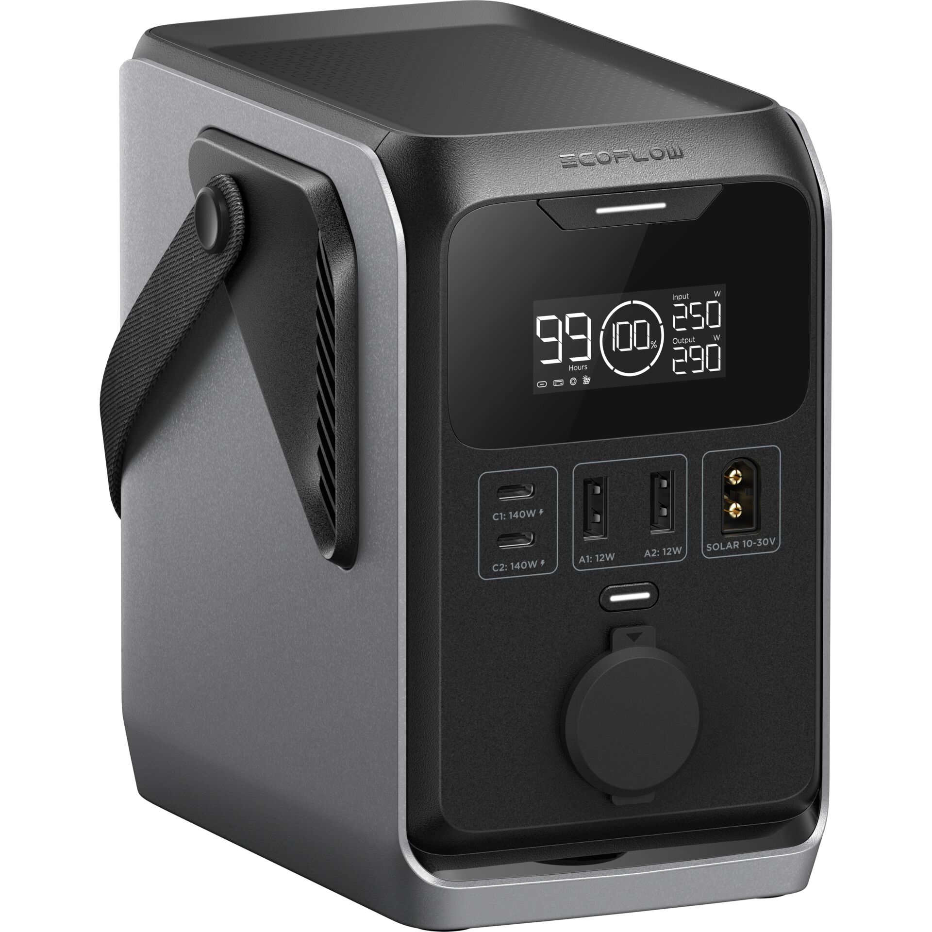 Notstromaggregat, Power Station, Tragbar, LCD Display, Solargenerator