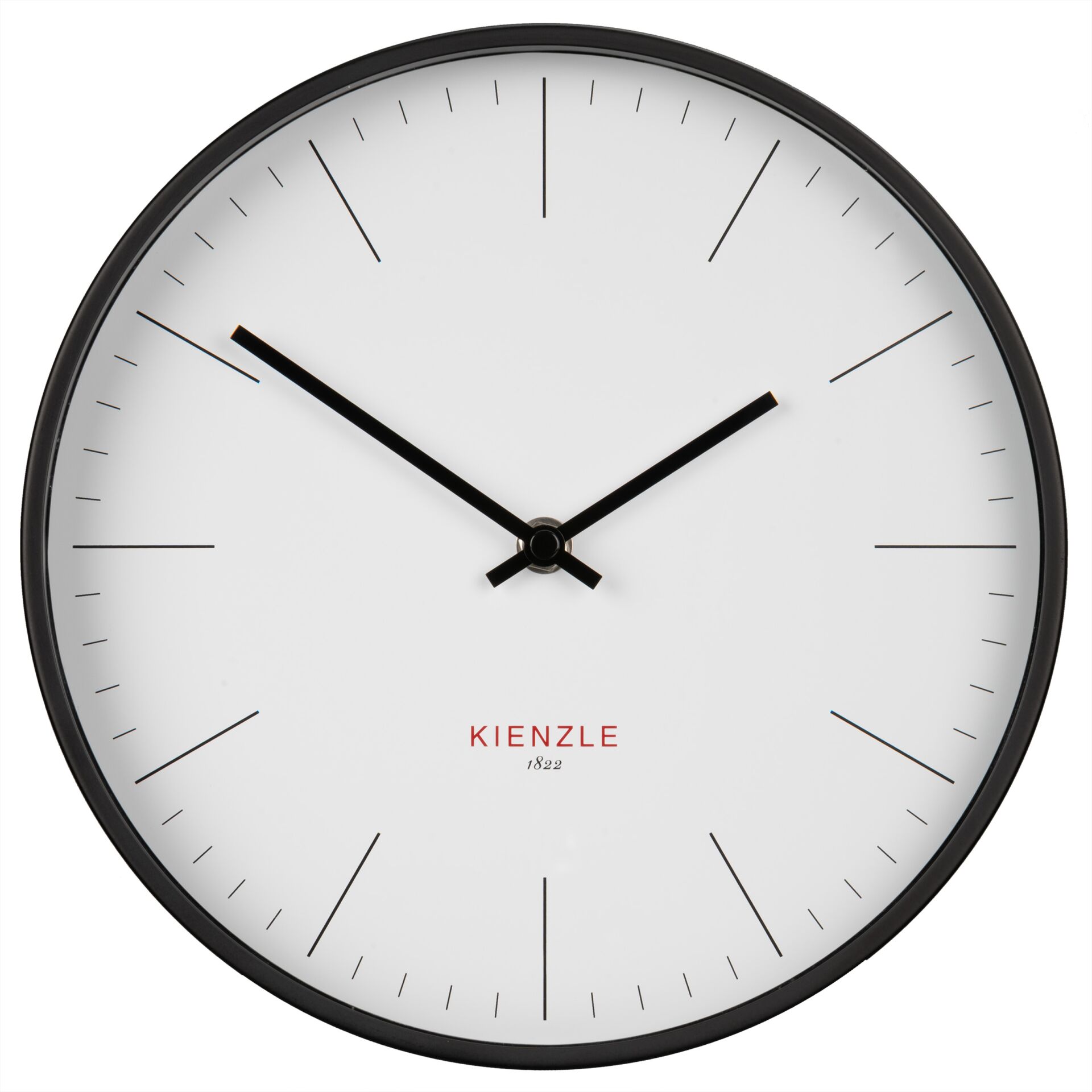 Wanduhr, Kienzle, Schwarz, Rund, Minimalistisch