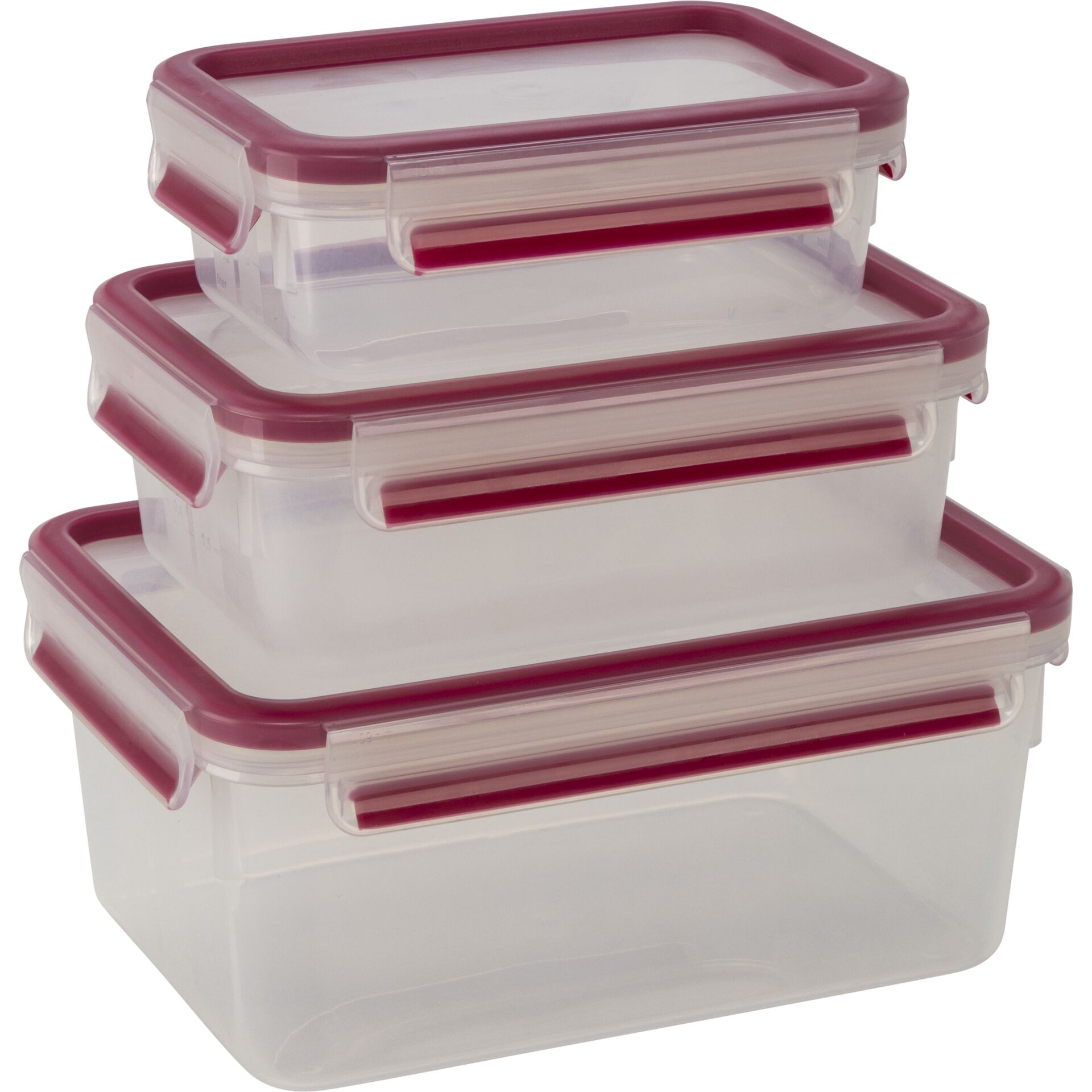 Aufbewahrungsbox, Kunststoffbox, Behälter-Set, Deckel mit Dichtung, Stackable