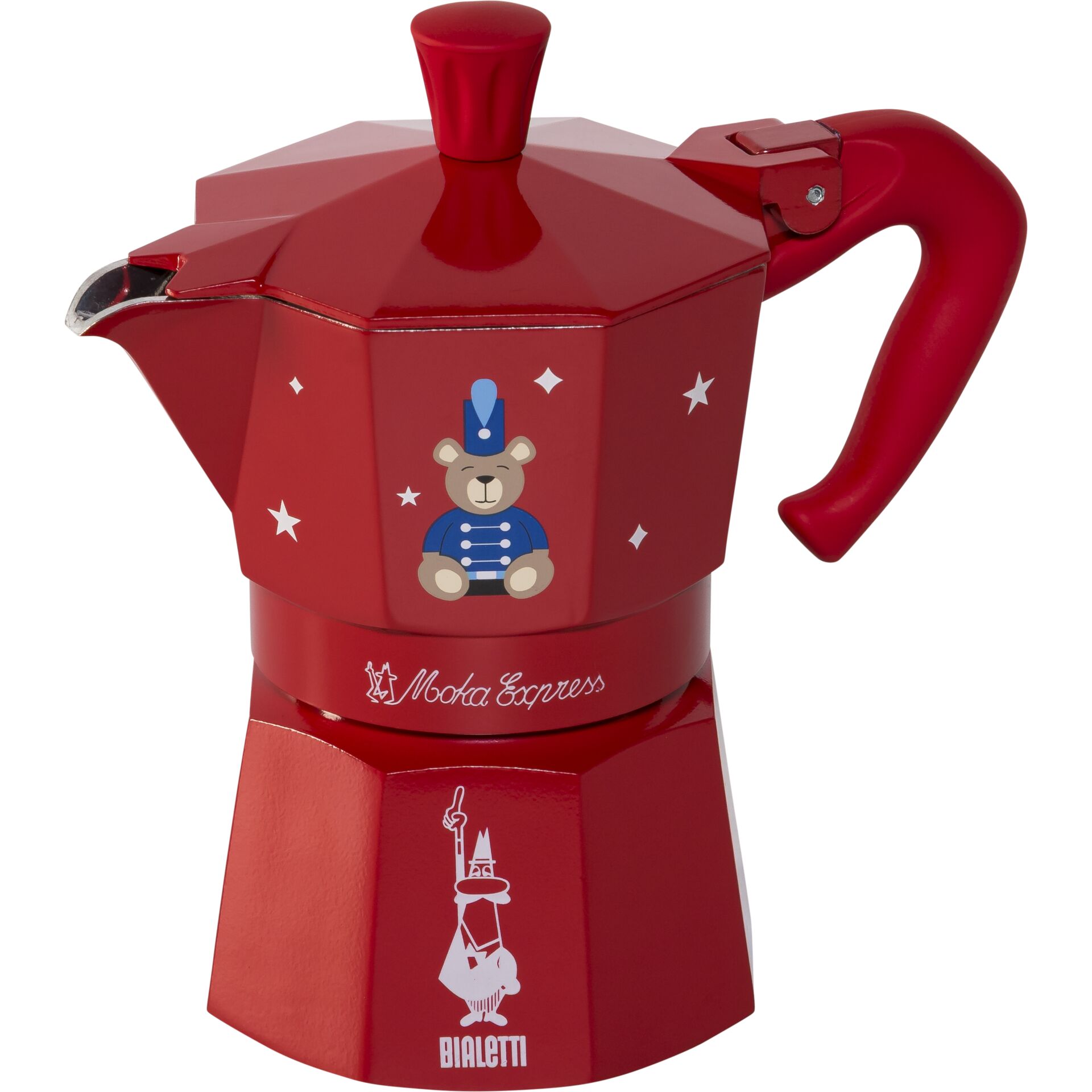 Kaffeemaschine, Kaffee, Rot, Metall, Moka Express