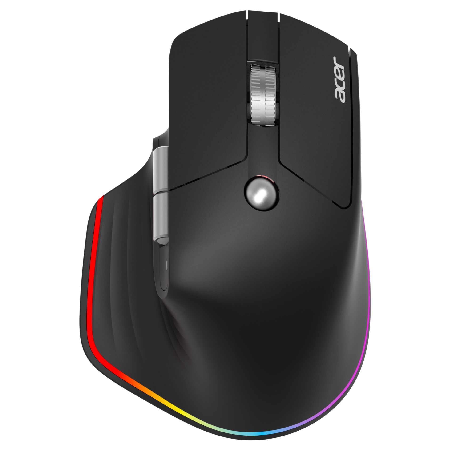 Maus, Gaming-Maus, RGB-Beleuchtung, Schwarz, Gummierte Grifffläche