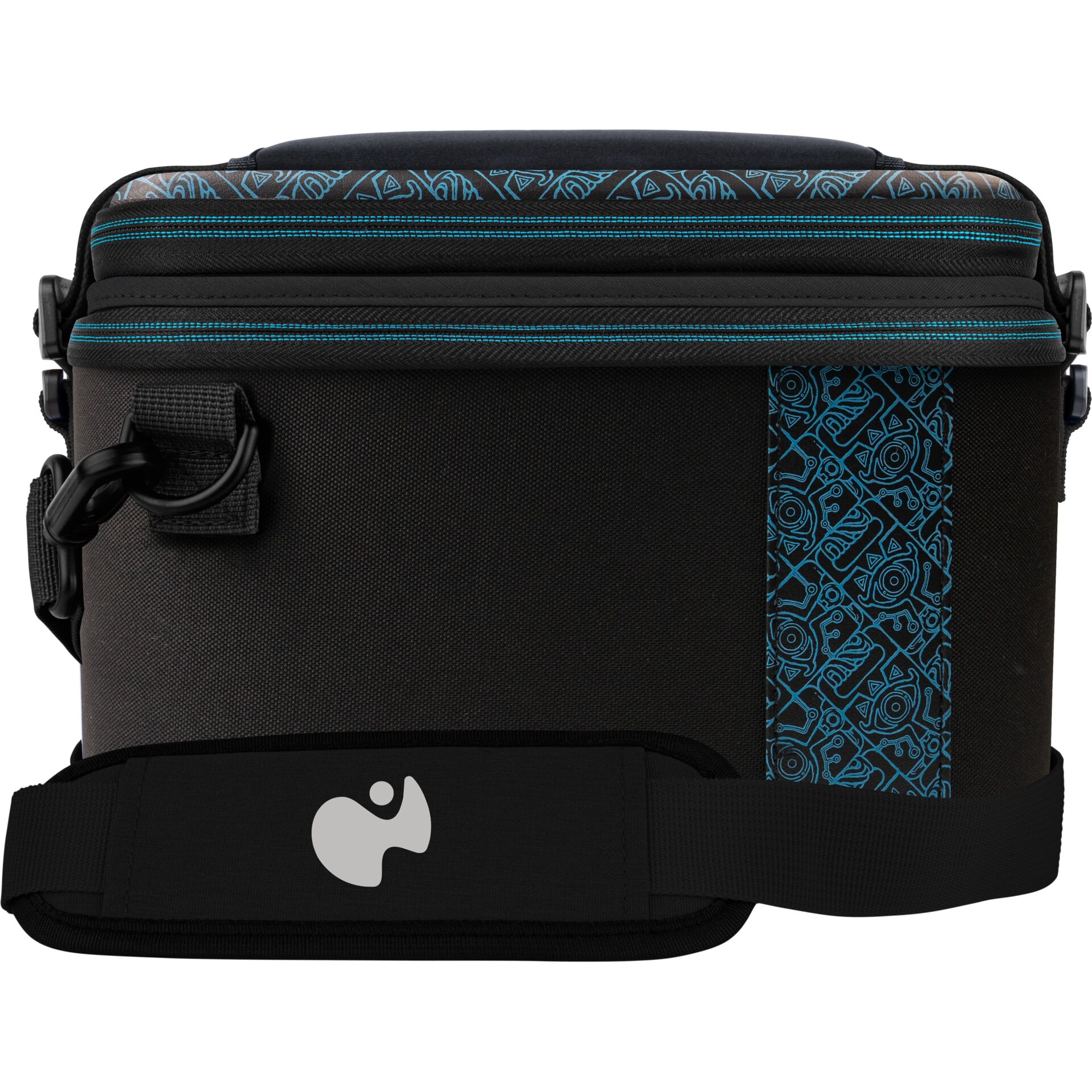 Kameratasche, Umhängetasche, Schultertasche, Schwarz, Pattern/Print