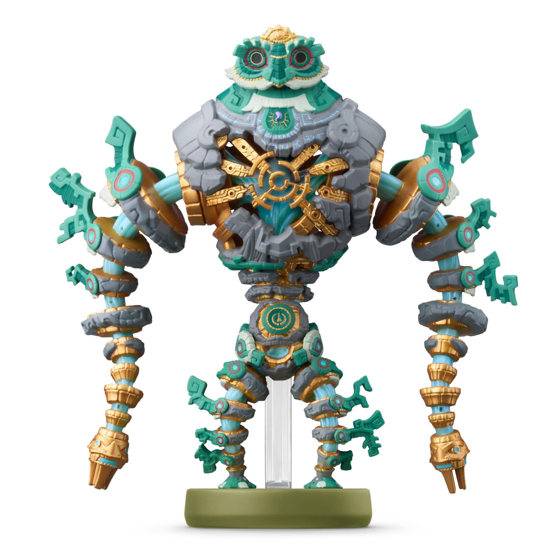 Figurine, Robot, Action-Figur, Türkis, Goldakzente