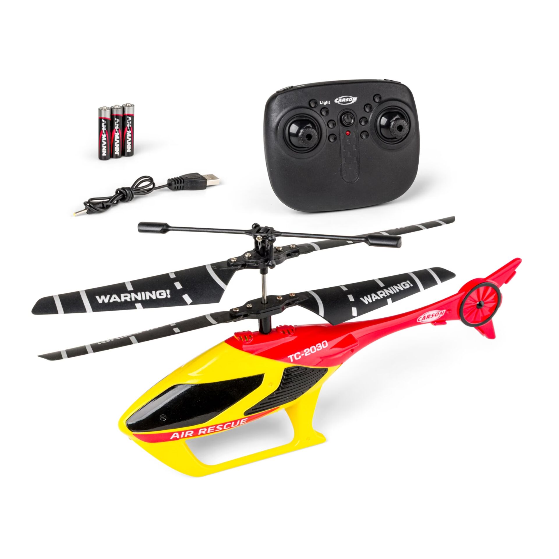 Ferngesteuertes Hubschrauber, Helikopter, RC Helicopter, Gelbrot, Ladegerät, Akku, Batterien, Paket?