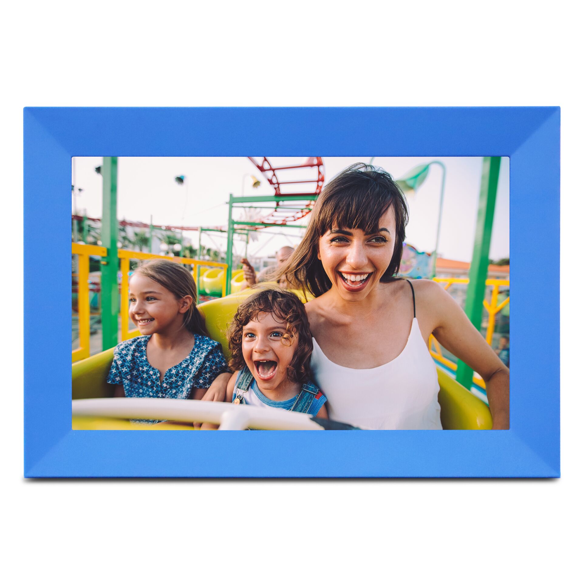 Foto Rahmen, Bilderrahmen, blau, Kinderfoto, Sommer