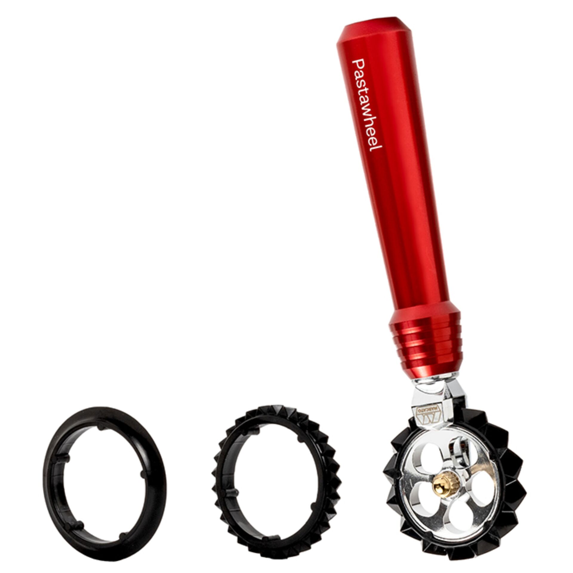 Pasta wheel, Pastahead, Rot, Klemmring, Rotationswerkzeug, Manuelle Kapselzange, Akkordeon-Entgrater, Rot, Klinge, Werkzeug-Set