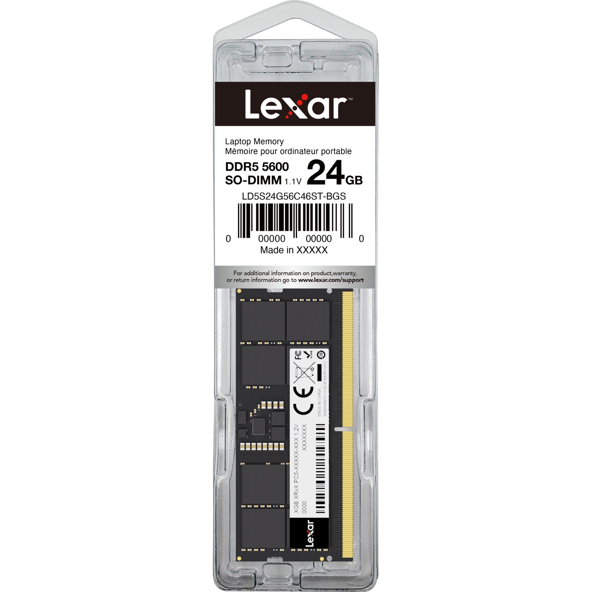 RAM, DDR5, SO-DIMM, 24GB, Laptop memory