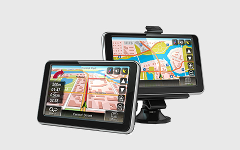 GPS, Navigator, Touchscreen, Vehicle mount, Kartenanzeige