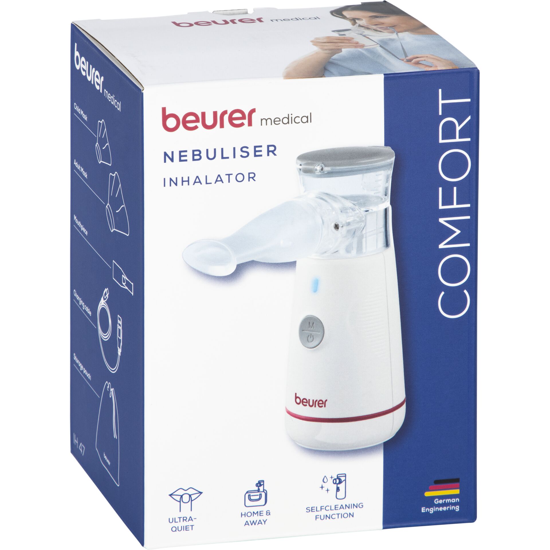 Nebelgerät, Inhalator, Beurer, Weiß, Medizinisch