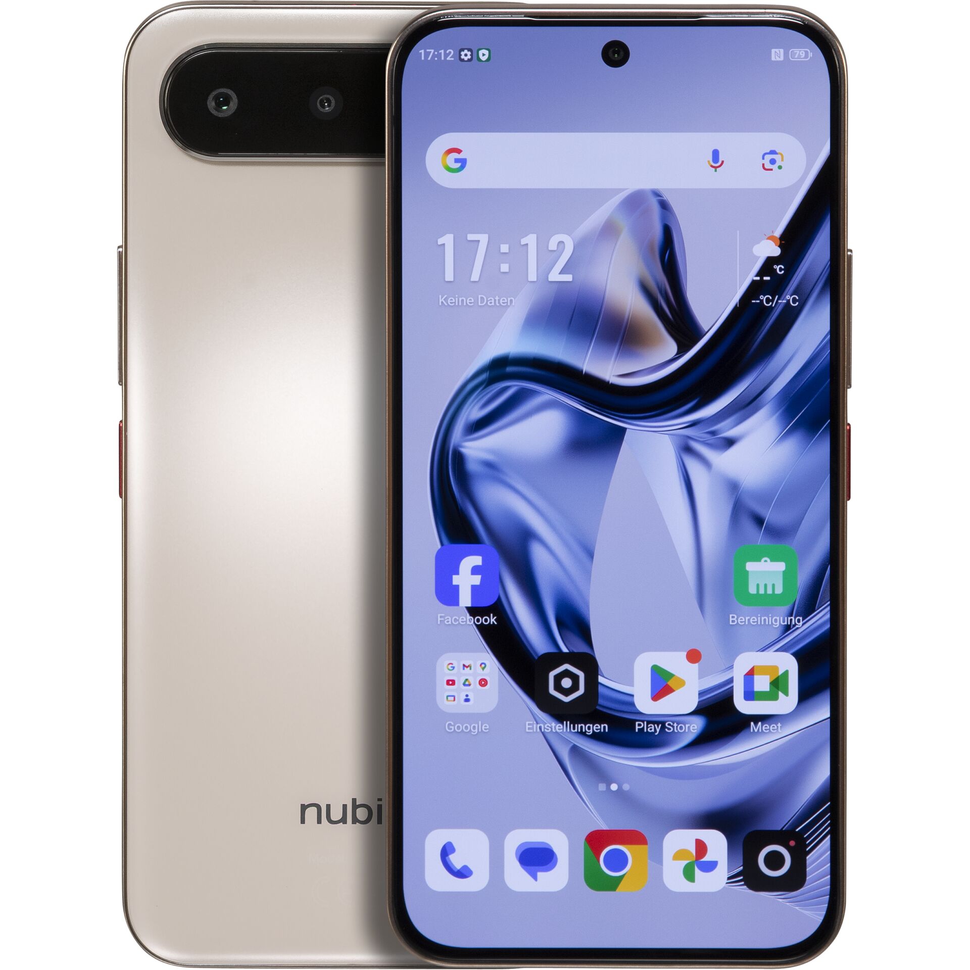 smartphone, dual-camera, beige, randlose-rahmen/display, frontkamera.notch