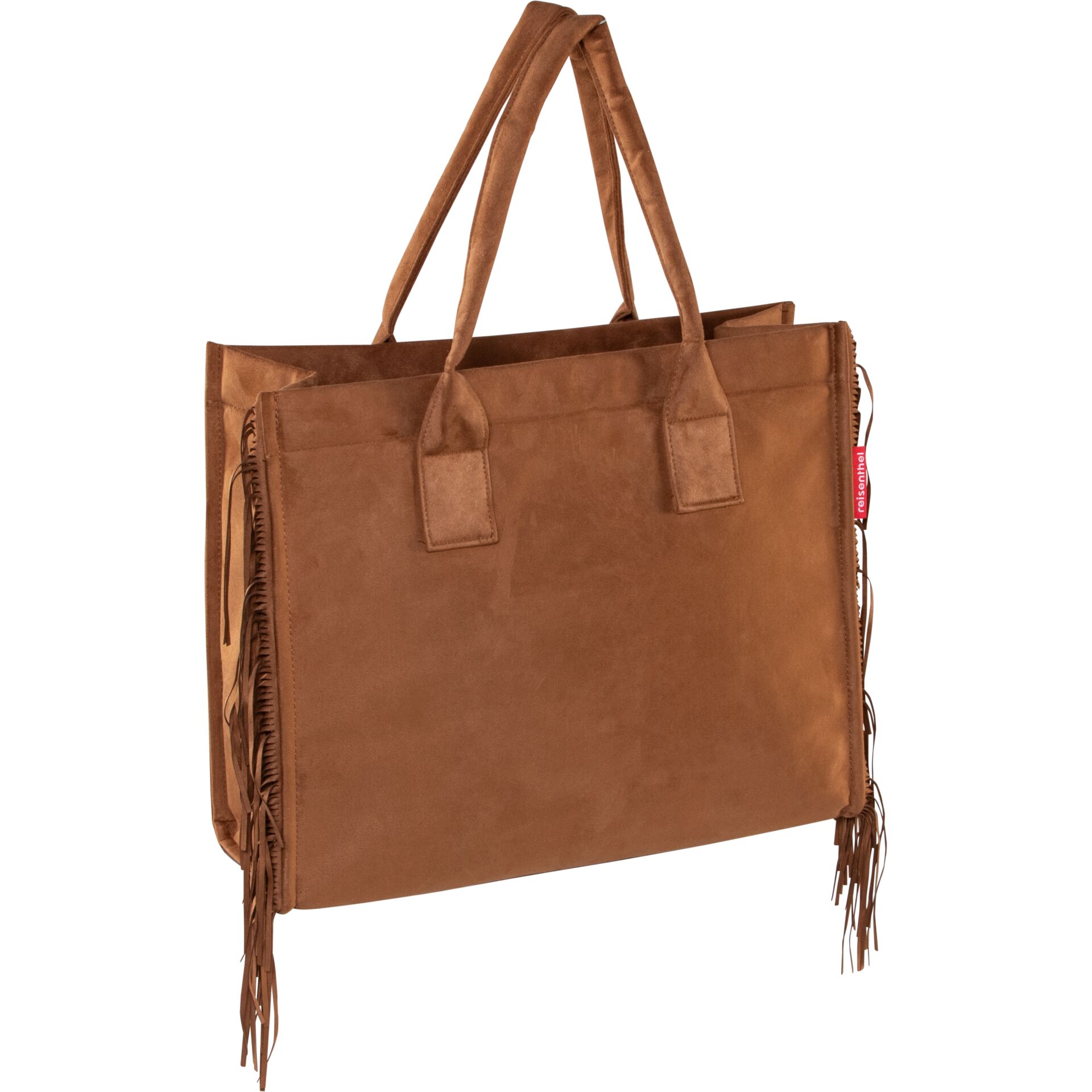 handtasche, braun, fransen, tote, schultertasche