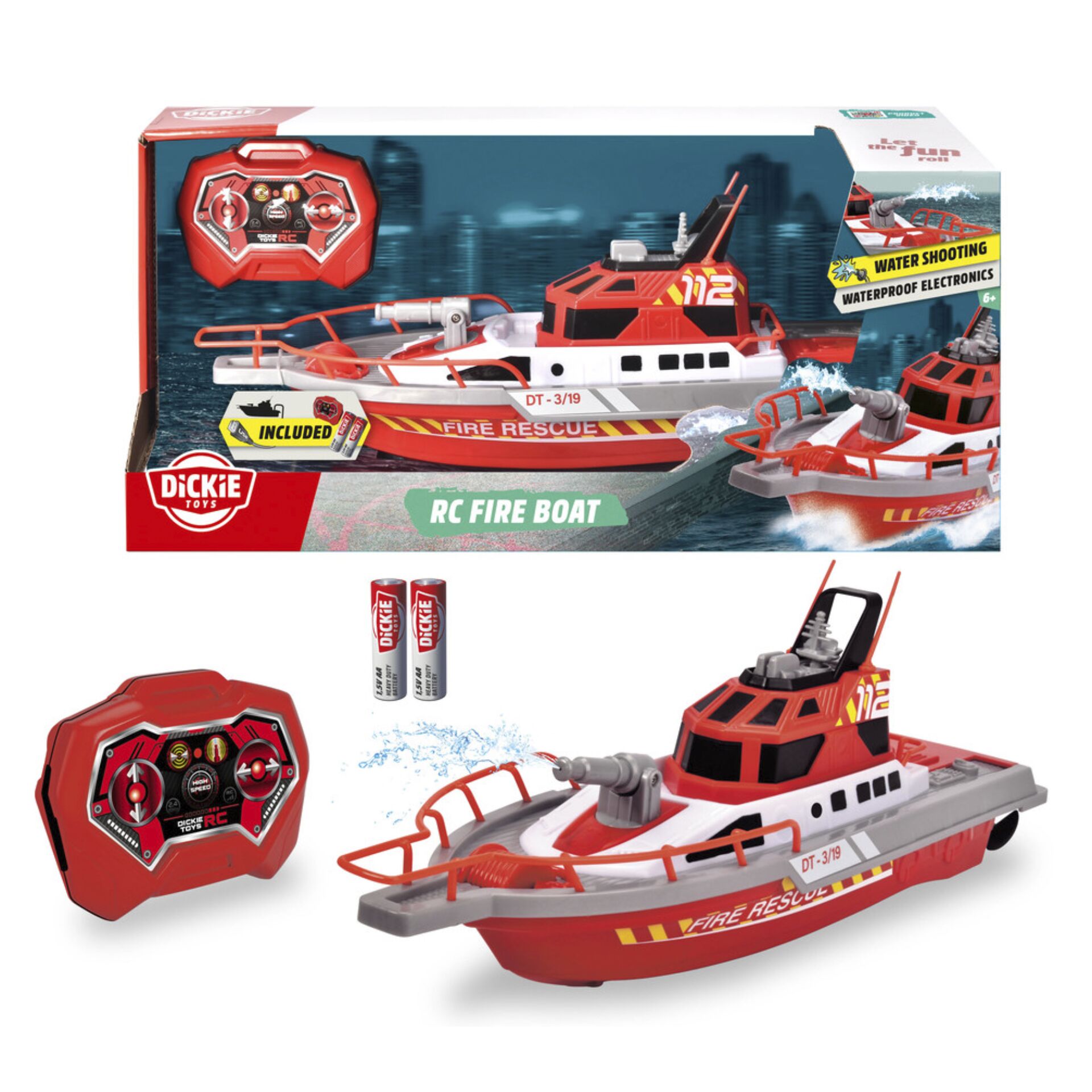 RC Boot, Feuerwehrboot, Wasserkontroll, Ferngesteuertes Boot, Rettungsboot