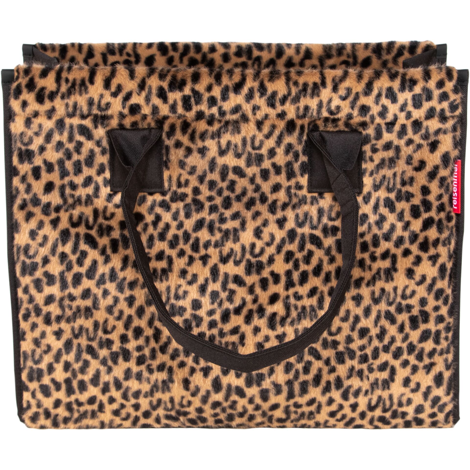 Tasche, Leopardenkopf, Felloptik, Tragetasche, Handtasche