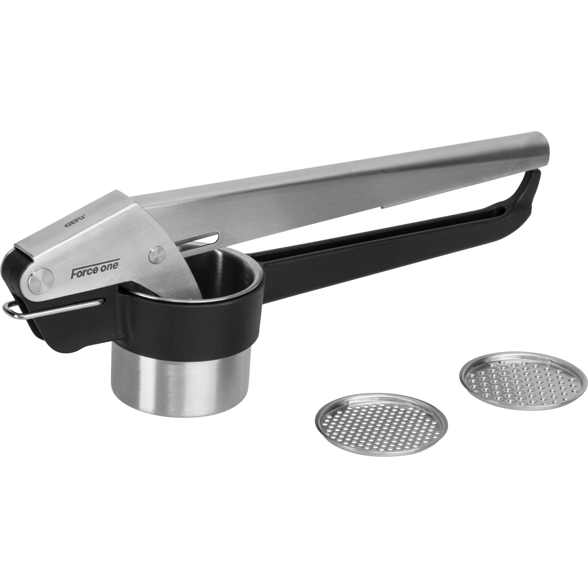 Kartoffelstampfer, Stempel, Aluminium, Riffelplatte, Küchengerät