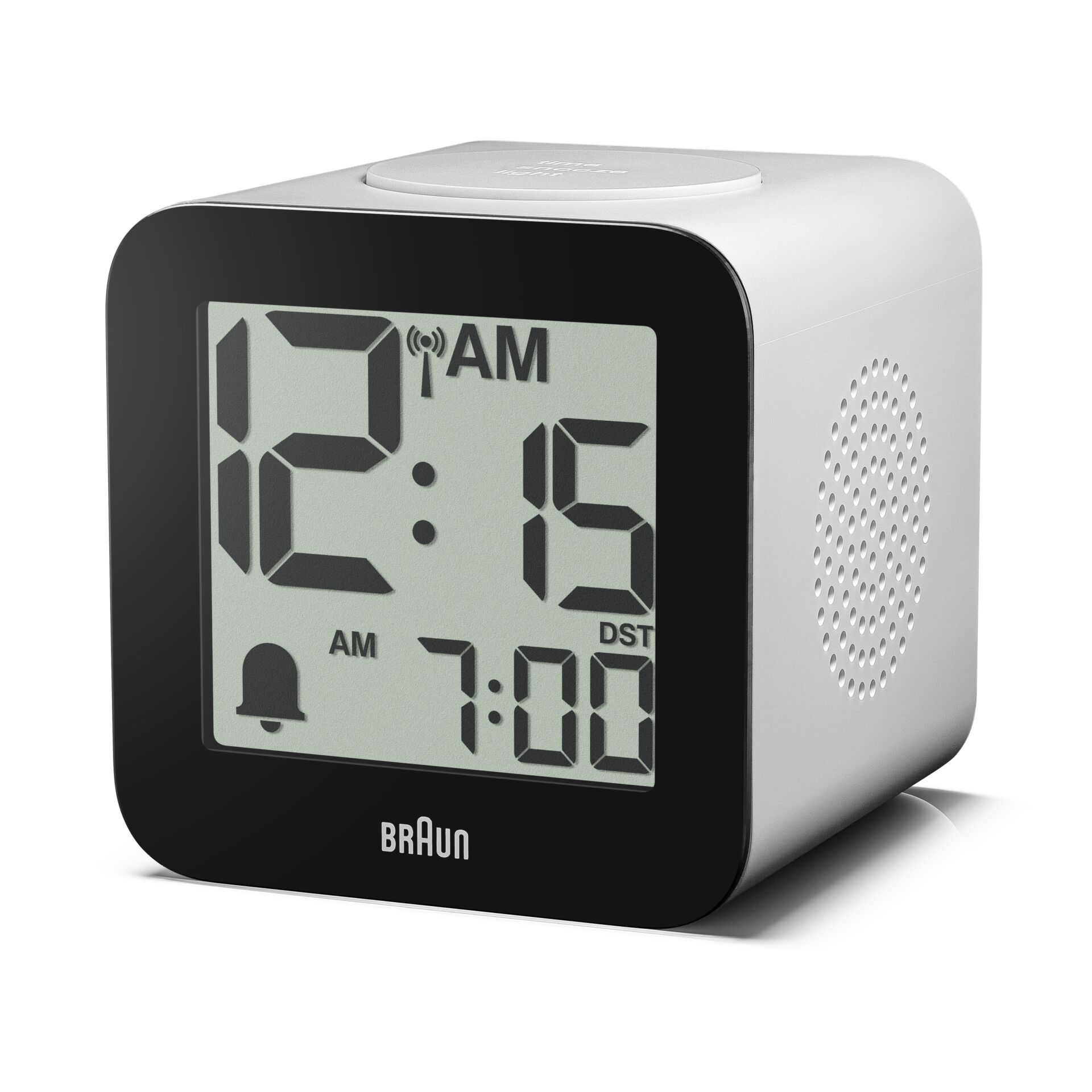 digitaluhr, wecker, braun,  LCD-anzeige, kompakt designer