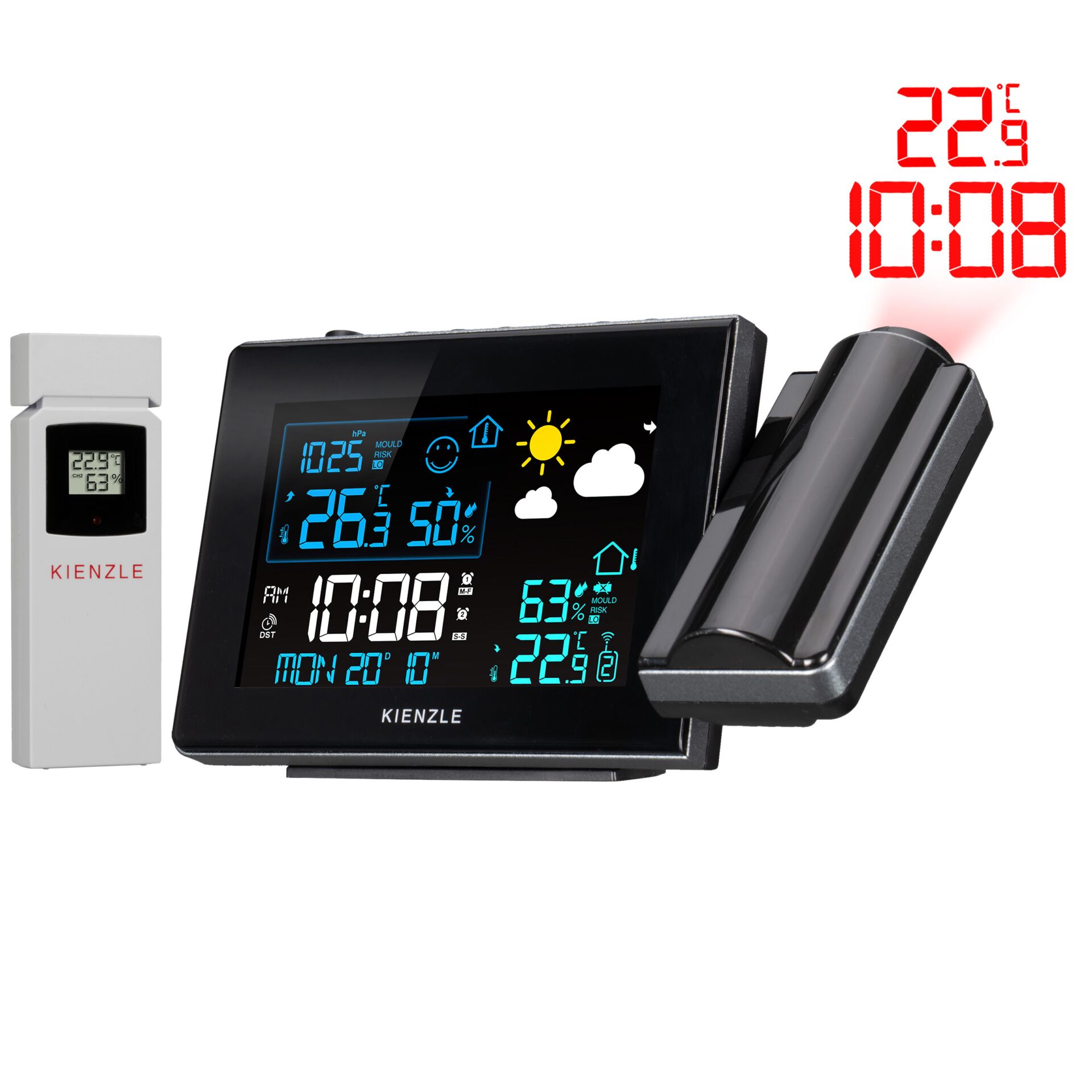 Wetterstation, Wetter Display, Digital Uhr, Thermometer, Multi-Funktionsdisplay