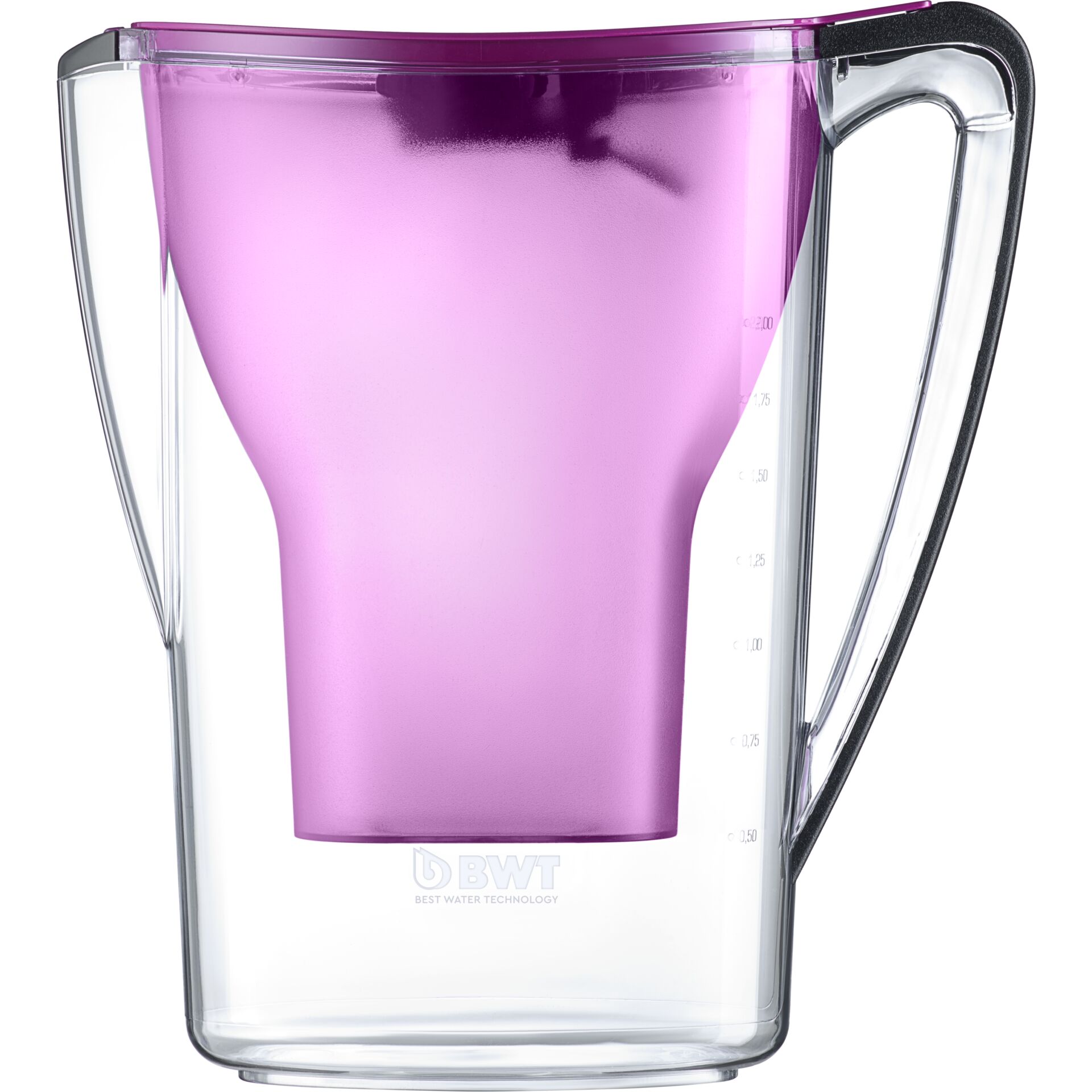 Wasserkanne, Pitcher, Violett, Trinkbehälter, Messskala, Karaffen-Glas, Messbecher, Filter-Karaffe, 透明容器, Trinkwasser-Karaffe