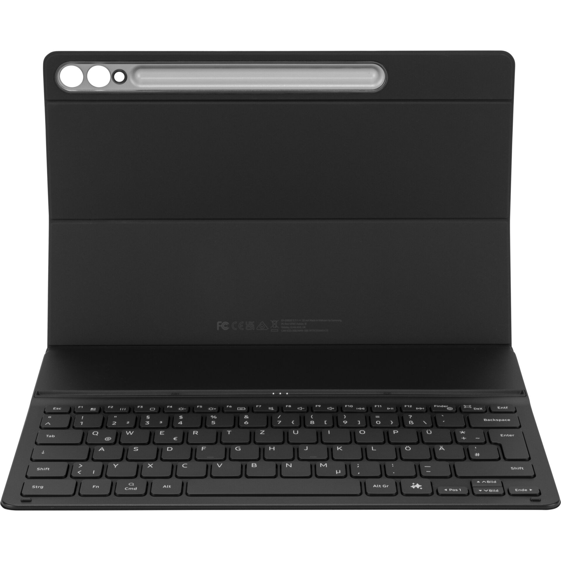 Tablet, Tastatur, Hülle, Schwarz, Faltbar