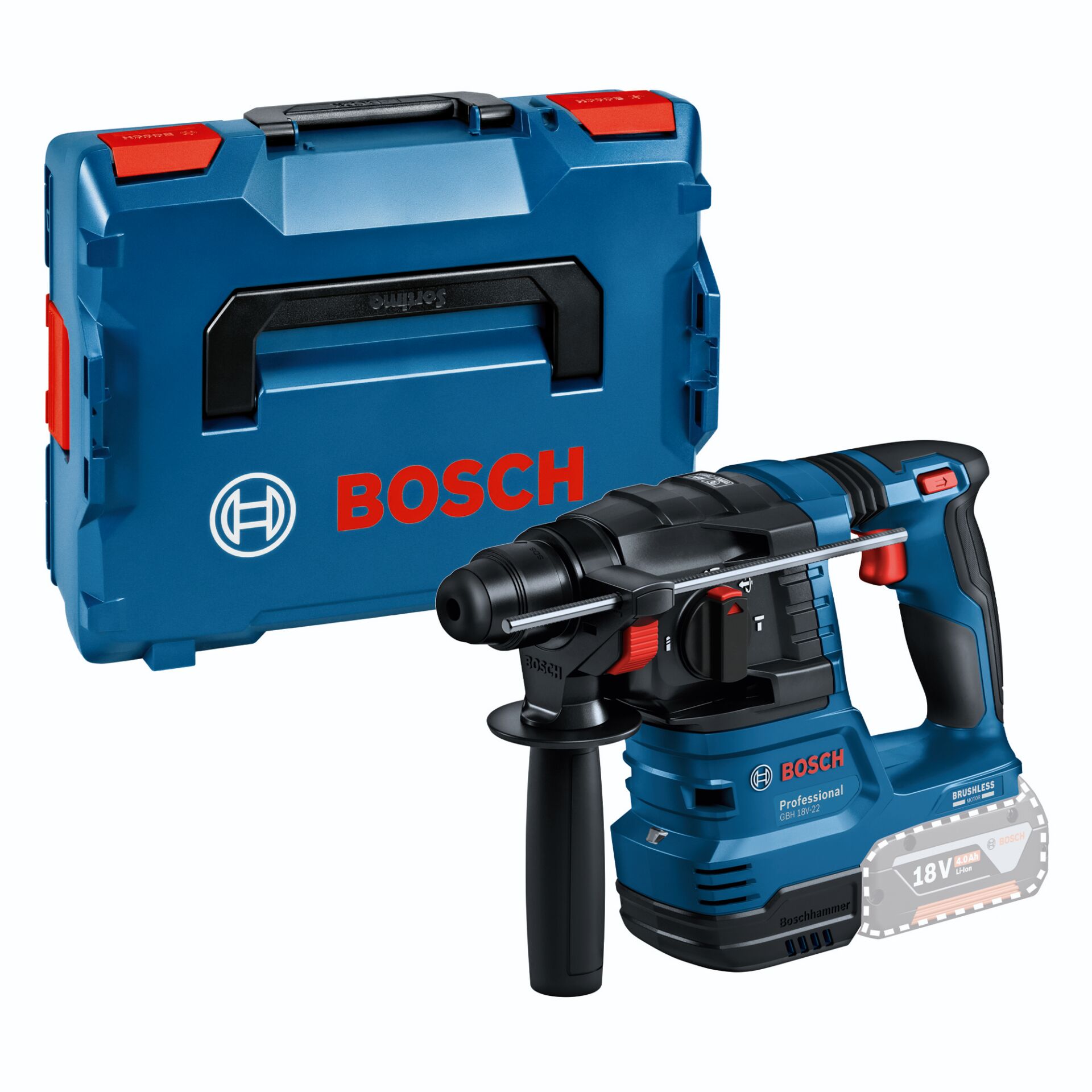 Akku-Bohrhammer, Schrauber-Bohrer, Bosch, Koffer, 18V