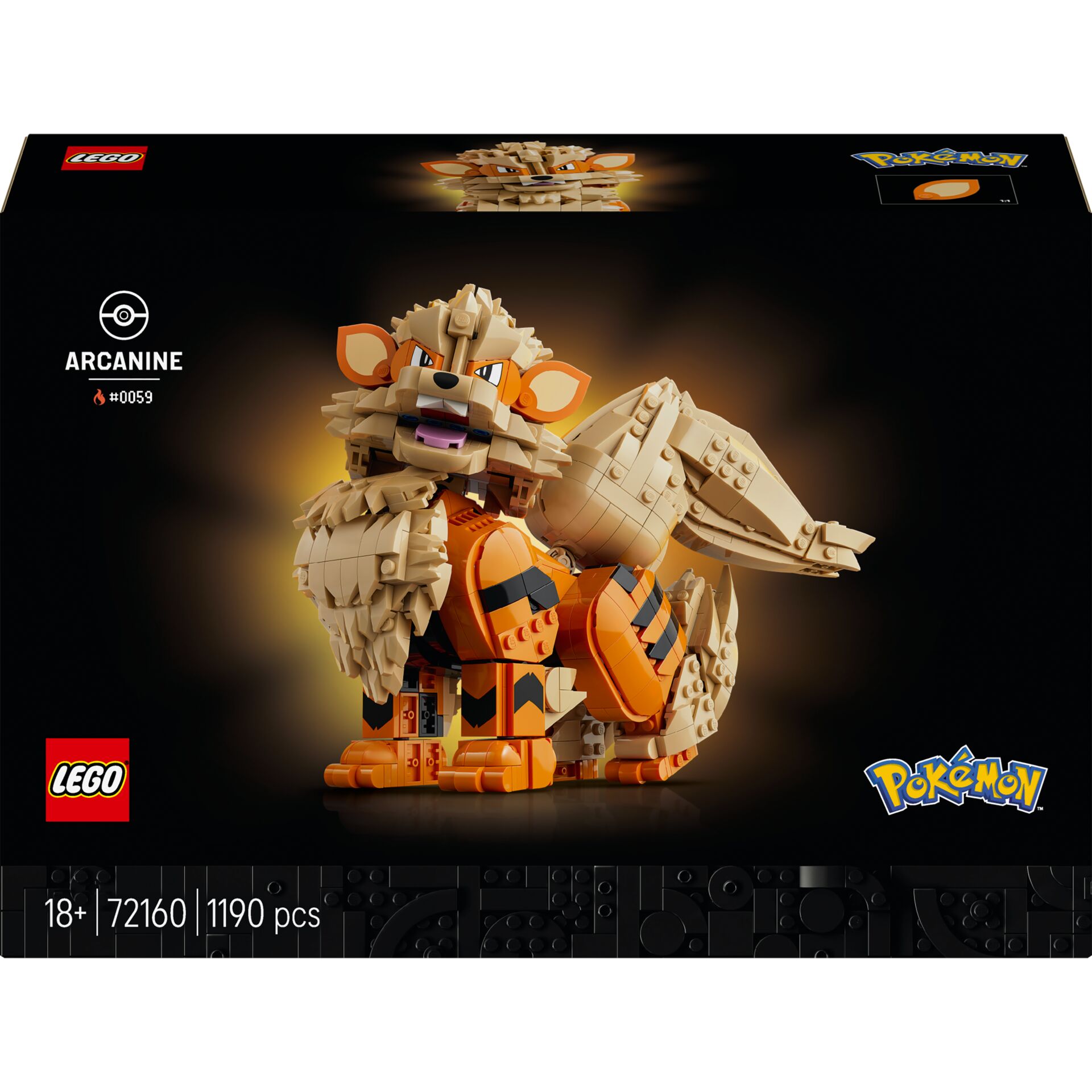 Lego, Arcanine, Pokémon, Baustein-Set, Kugelbau
