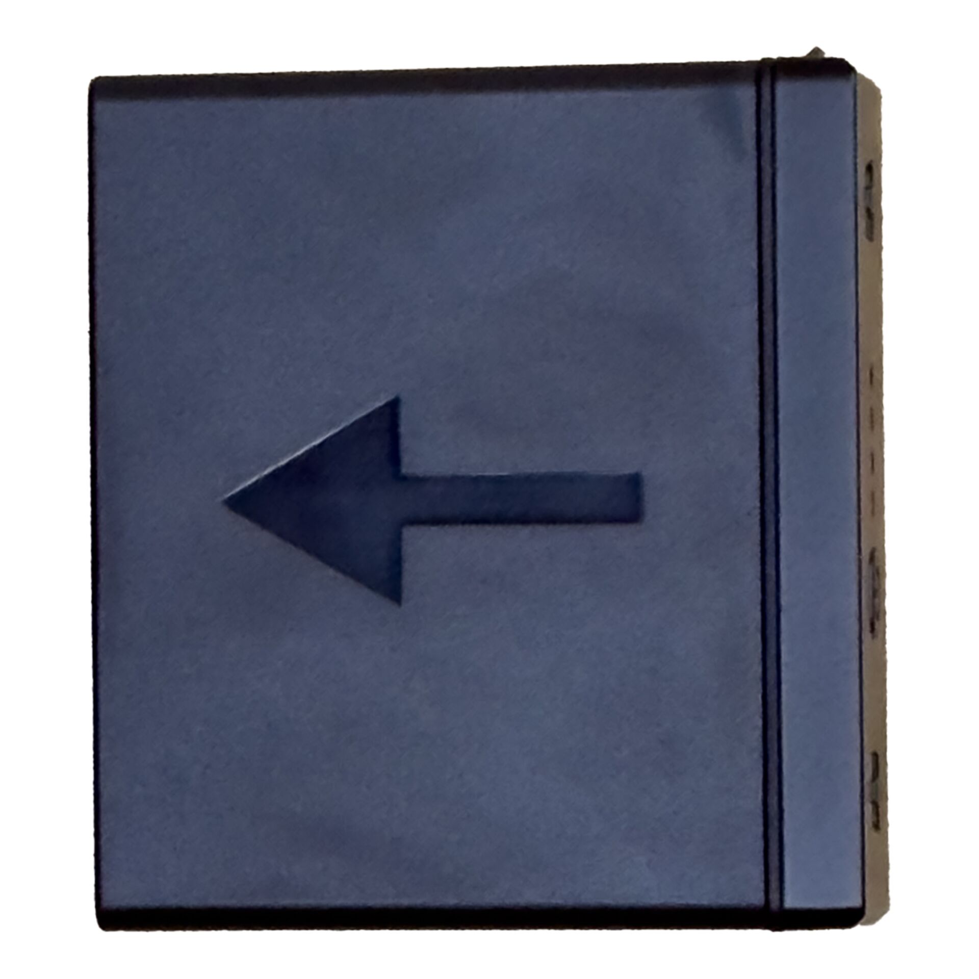Rücktaste, Rückseite, Knopfverriegelung, Gehäuse, Grau/Blau