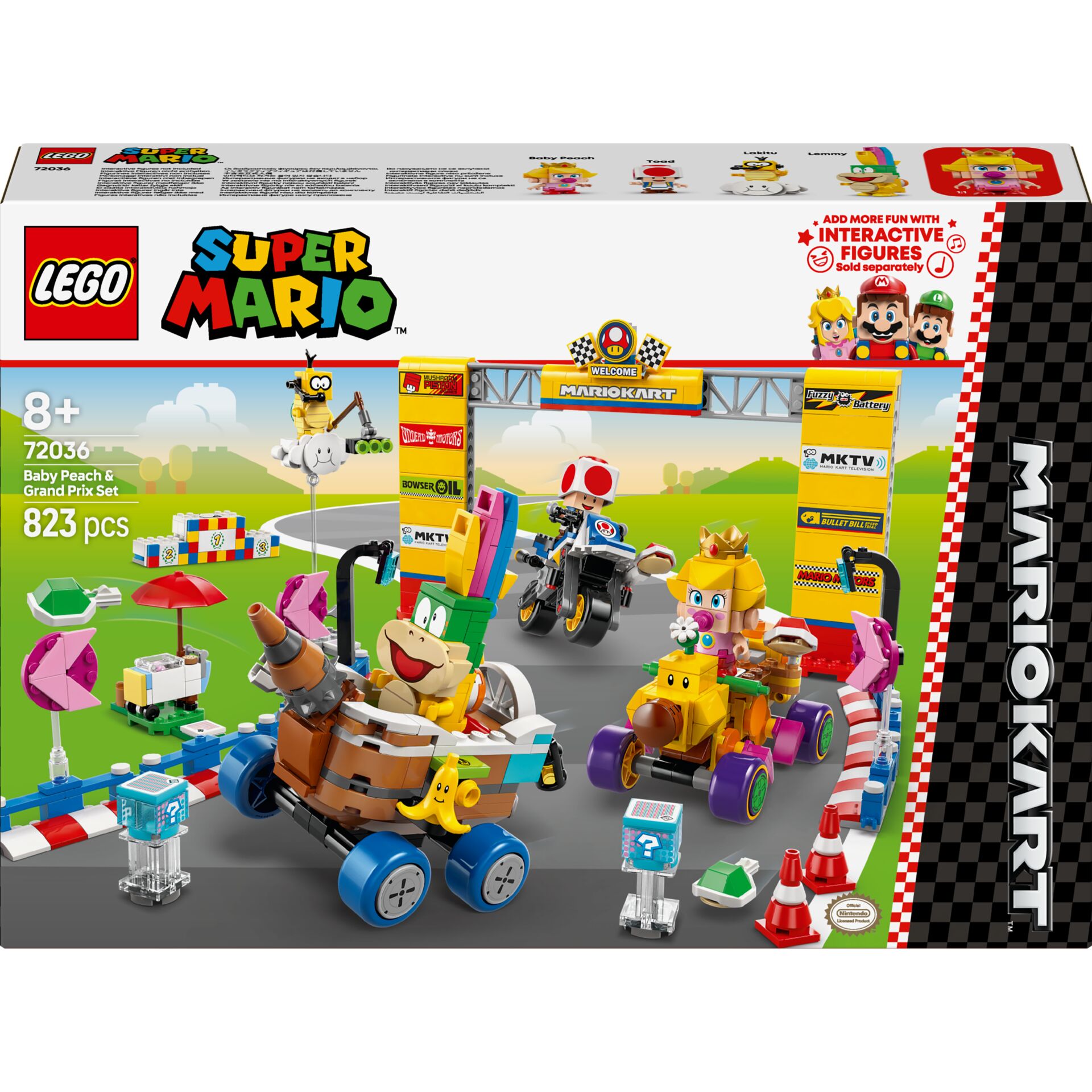 Lego, Super Mario, Korso, Rennstrecke, Set 823 Teile