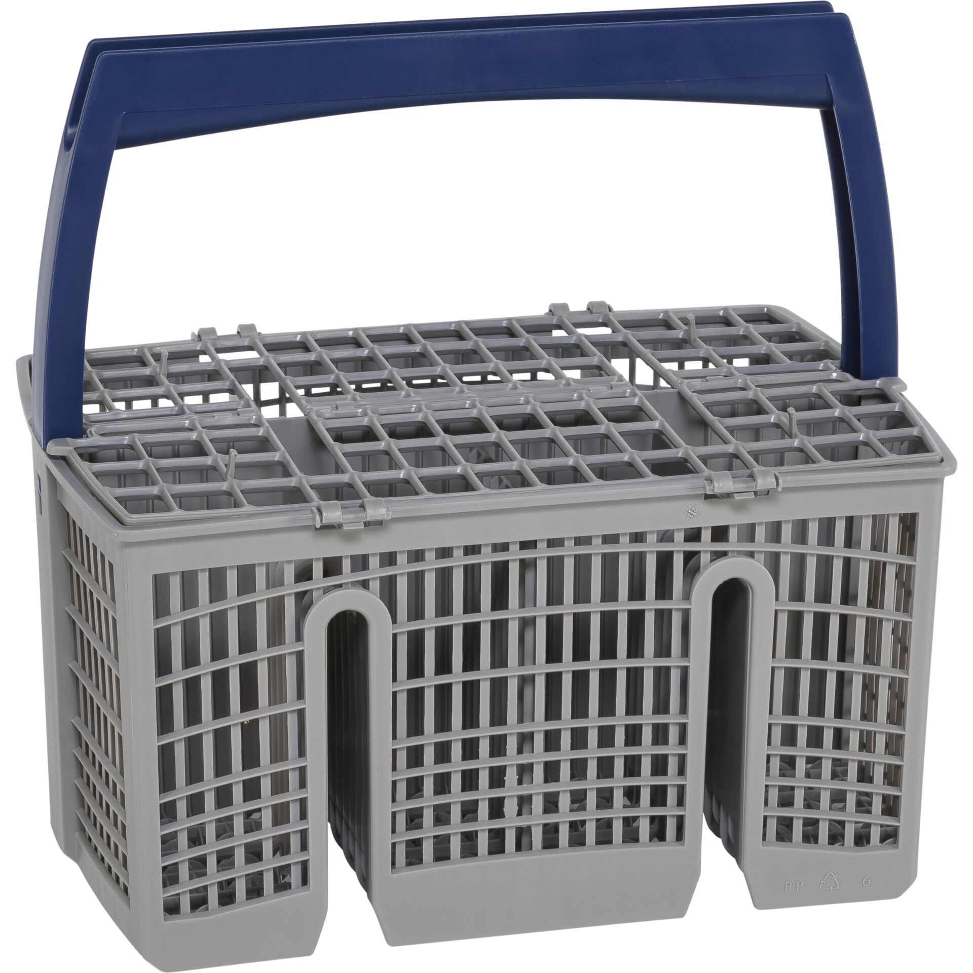 Krippe, Mobiliar, Bett für Säuglinge, Geschirrabtropfkorb, Abtropfkorb, Küchenorganizer, stapelbare Fächer, blauer Griff
