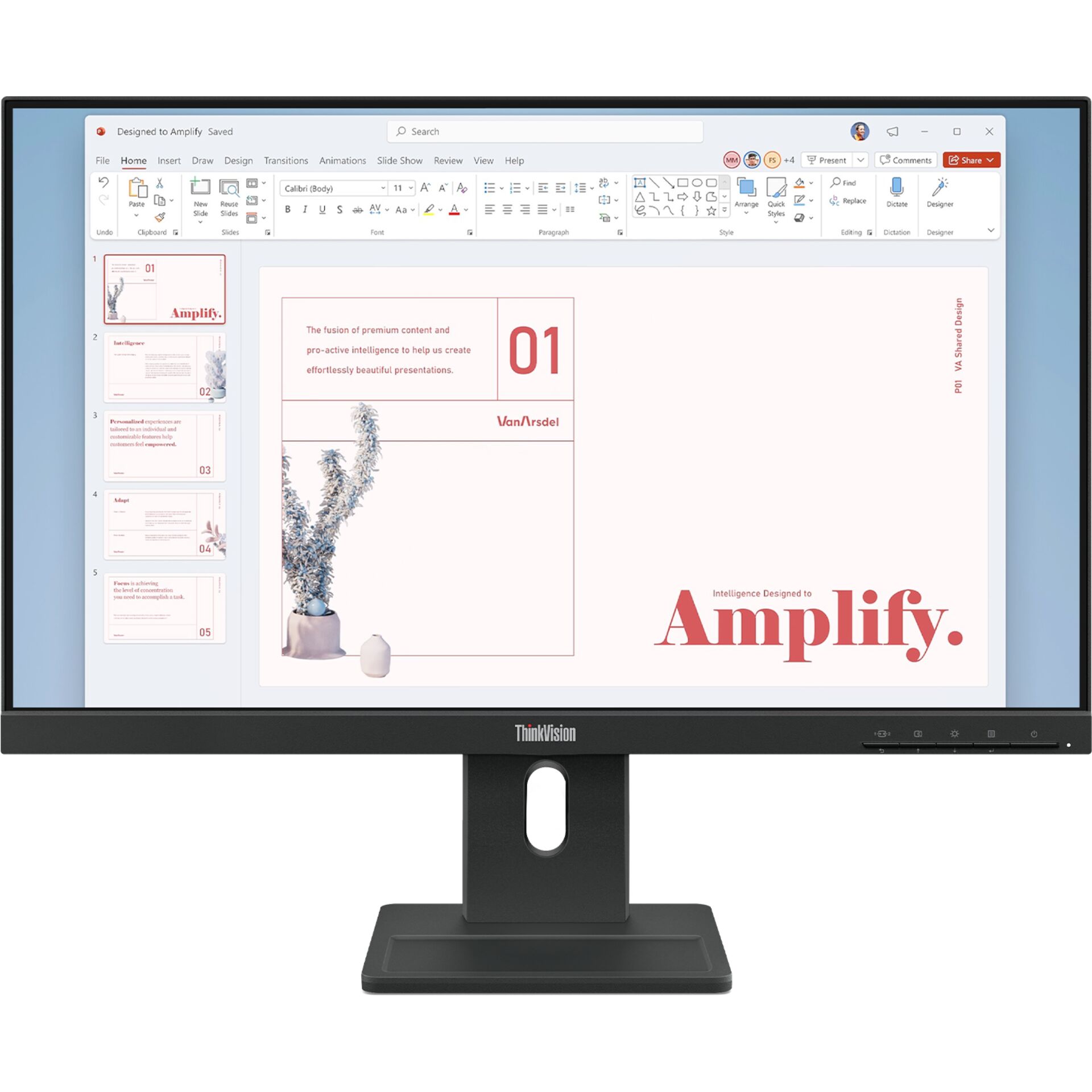 monitor, thinkvision, 27 inch, LED, display stand