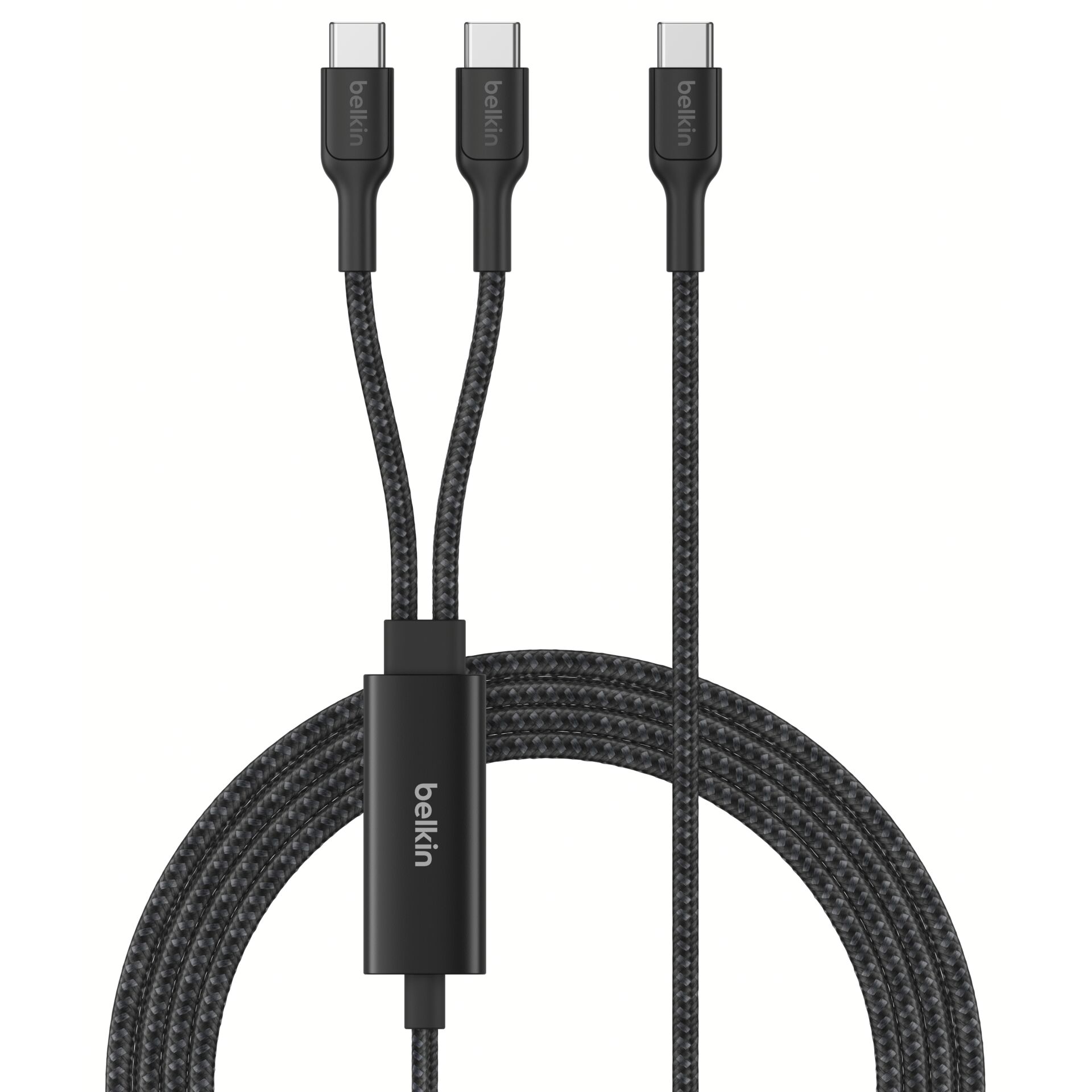 USB-C, multiport, Ladekabel, gewebt, 3-in-1 Kabel