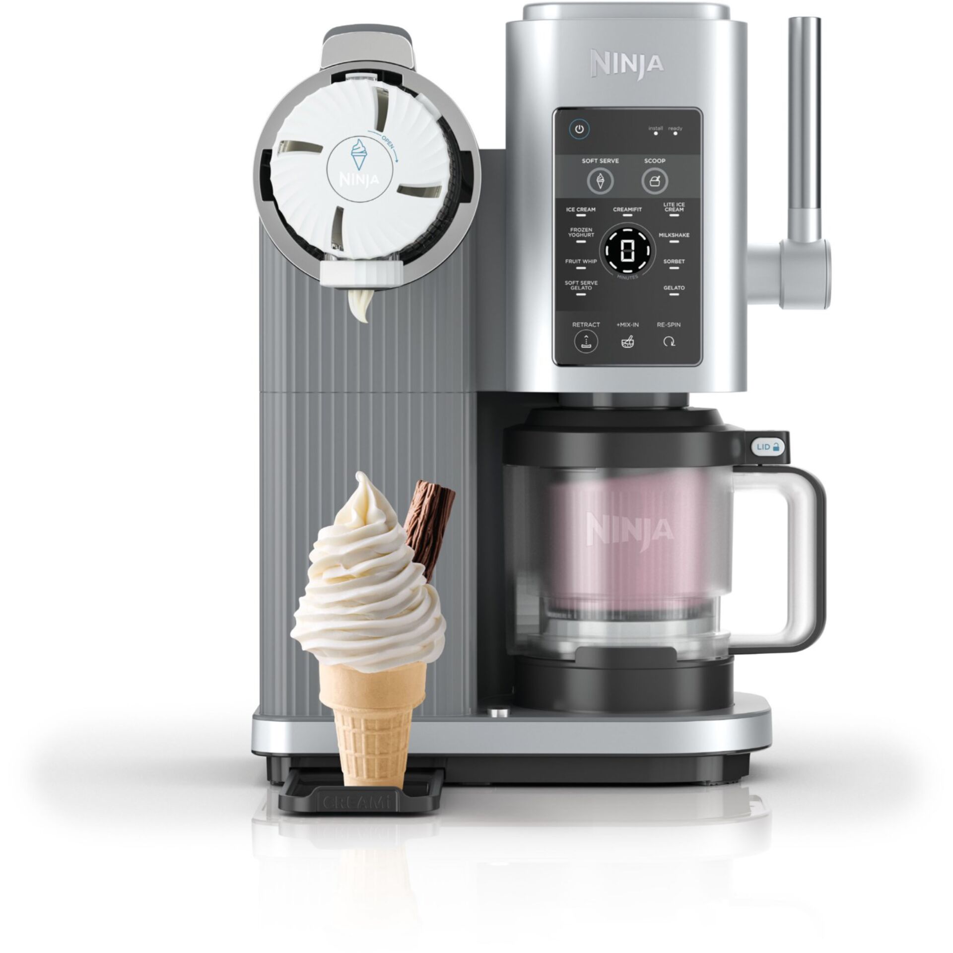 Eiskaffeemaschine, Kaffeemaschine, Gelatieraufsatz, Milchaufschäumer, Küchenmaschinen-Design