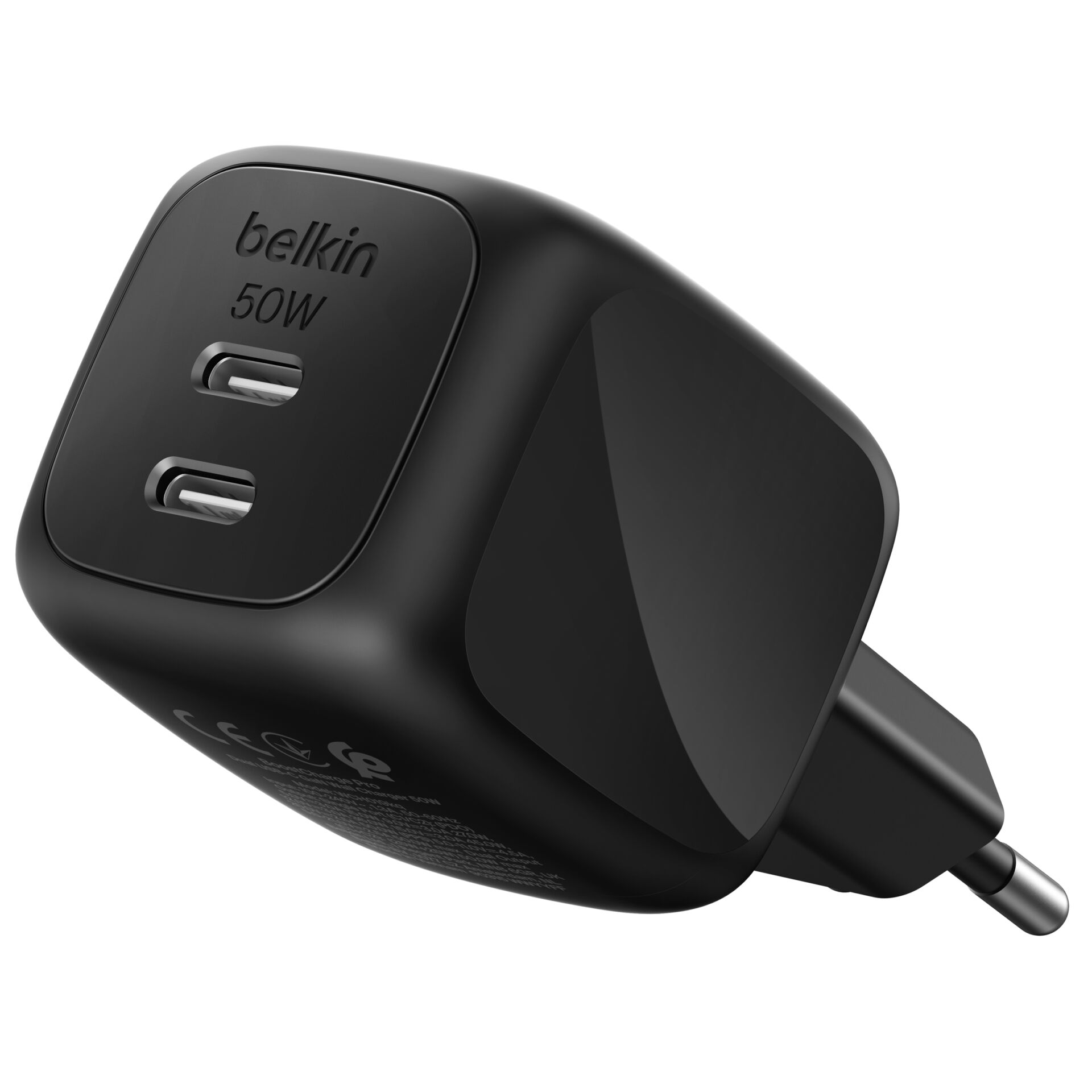 USB-C Ladegerät, Wandladegerät, 50W, Dual-Port, Belkin