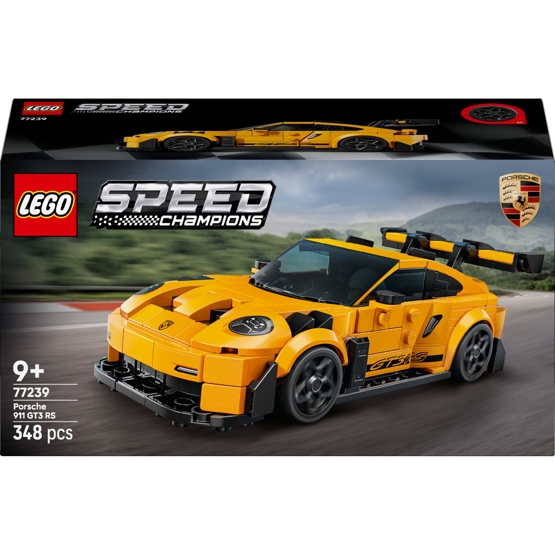 Lego, Speed Champions, Porsche 911 GT3 RS, Sportwagen, Bausteinset