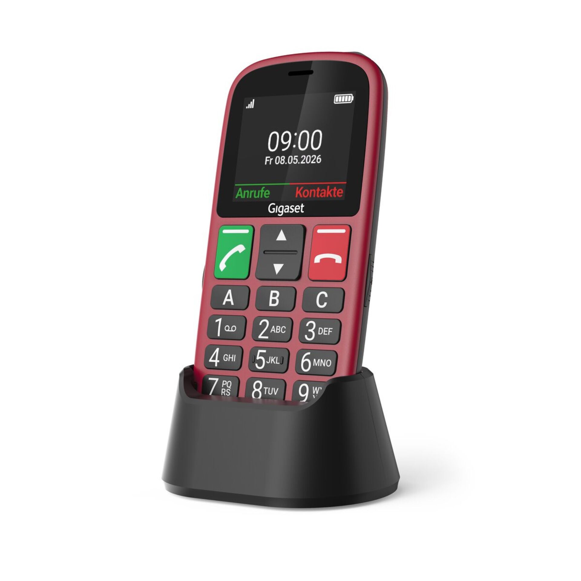Kleines Telefon, Gigaset, Mobiltelefon, Christal-Display, Ladeschale