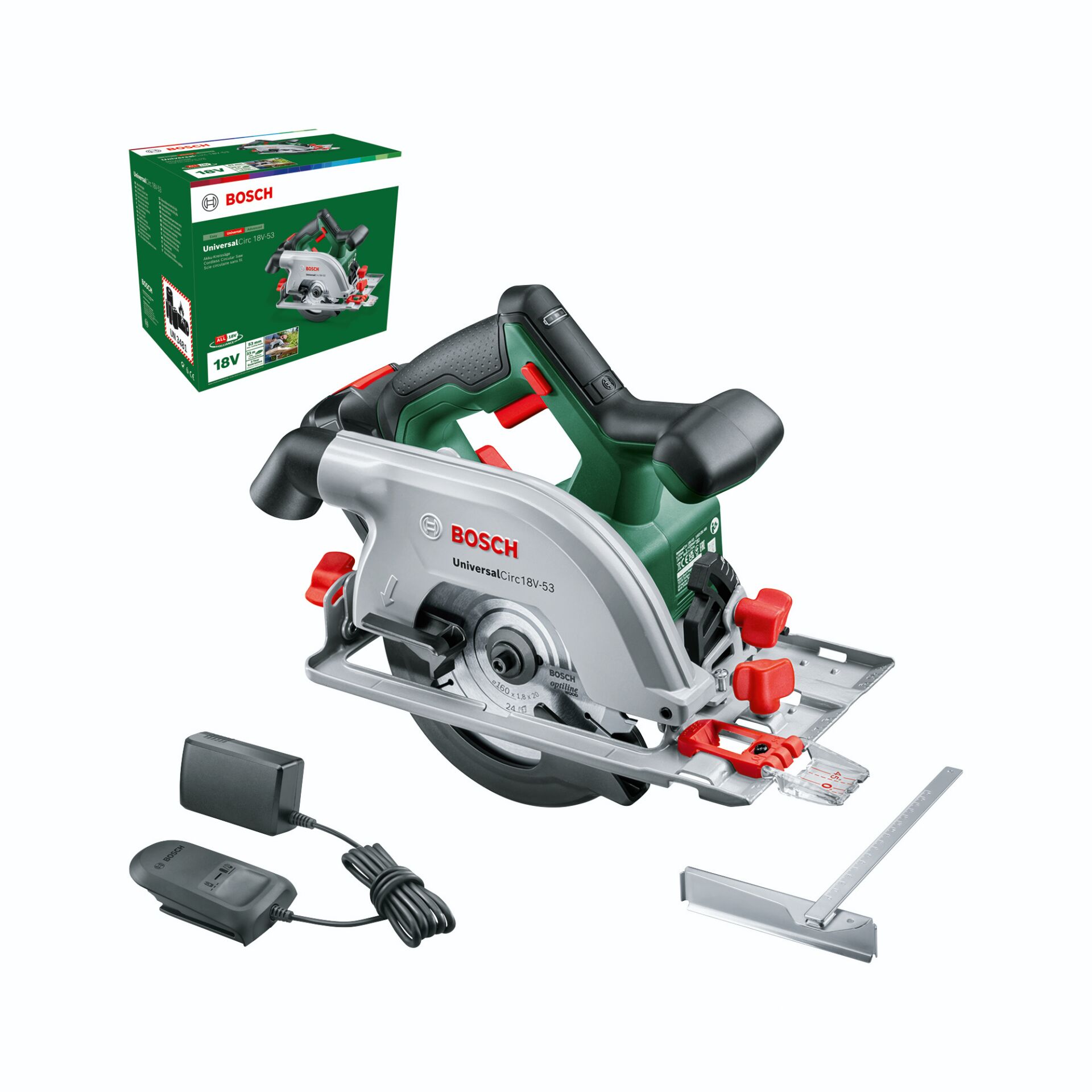Kreissäge, Akku, 18V, Bosch, Verpackung